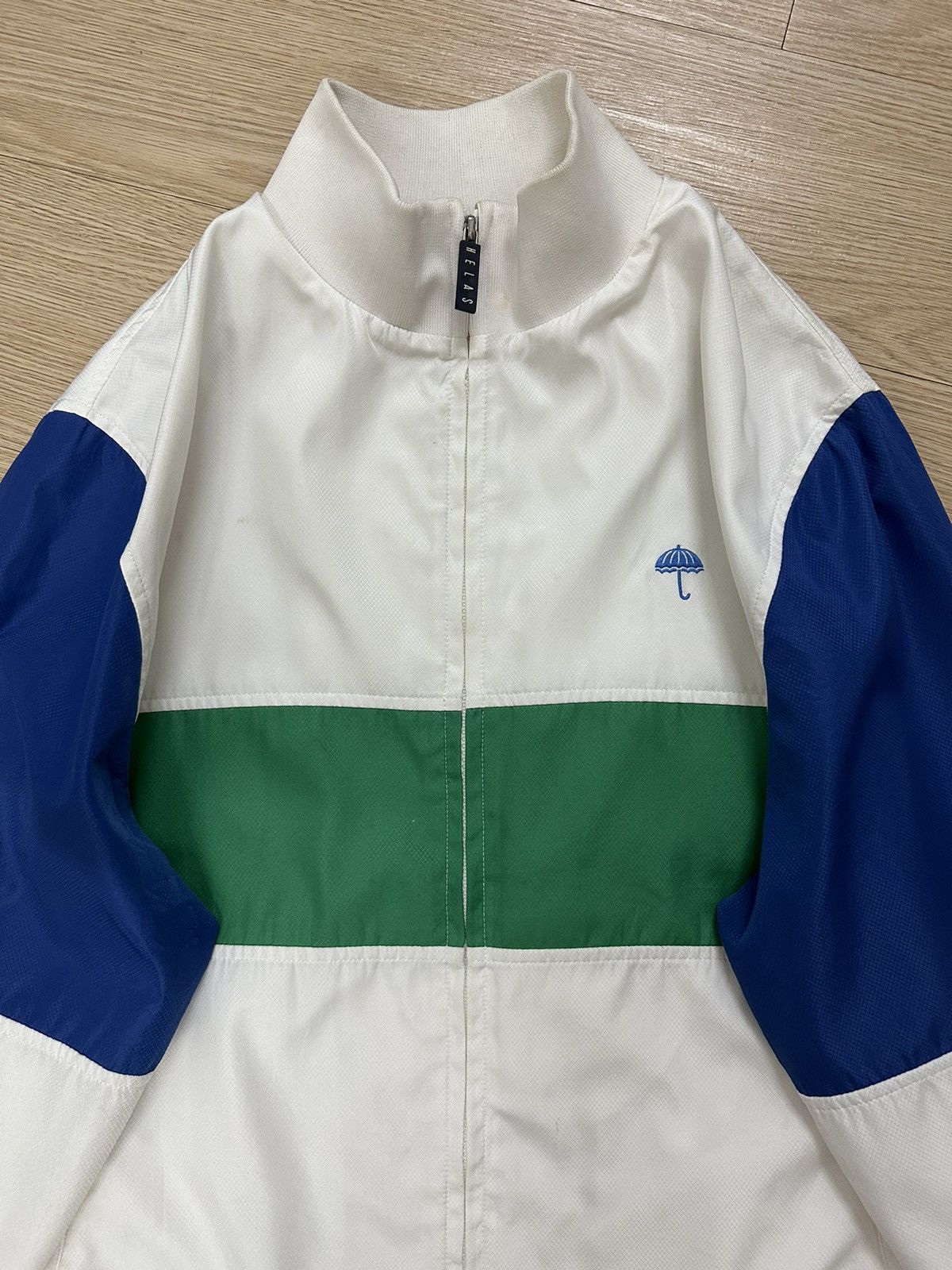 Helas × Think Skateboards Helas Turbo Tracksuit Jacket White Vintage Retro Design Size US L / EU 52-54 / 3 - 3 Thumbnail