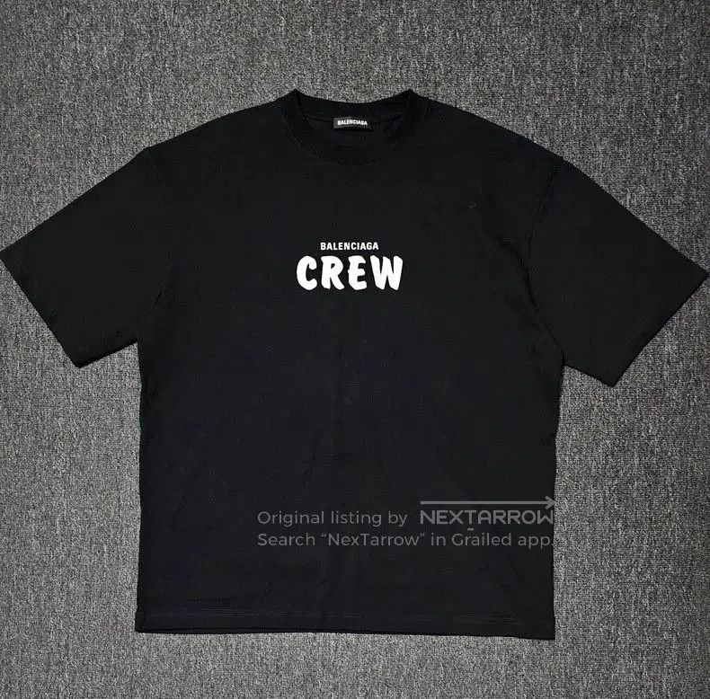 Balenciaga Balenciaga Oversize Crew Black Short Sleeve T. Size US M / EU 48-50 / 2 - 1 Thumbnail