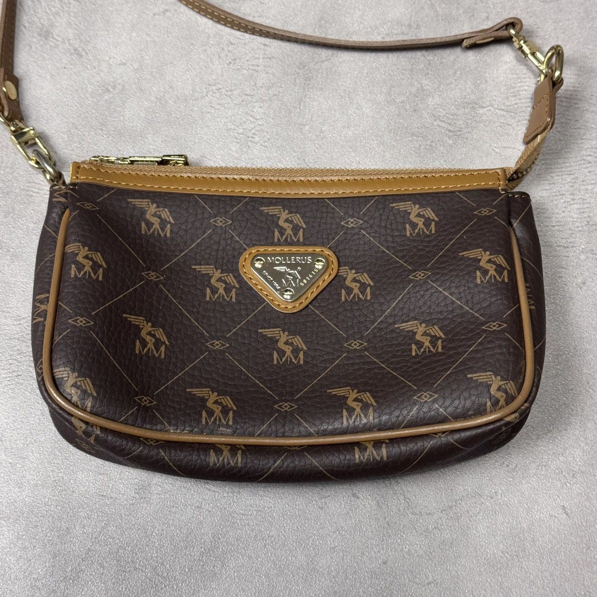 Maison Mollerus Mollerus Women’s Shoulderbag Pecarus Brown/Gold Missy Size ONE SIZE - 3 Thumbnail
