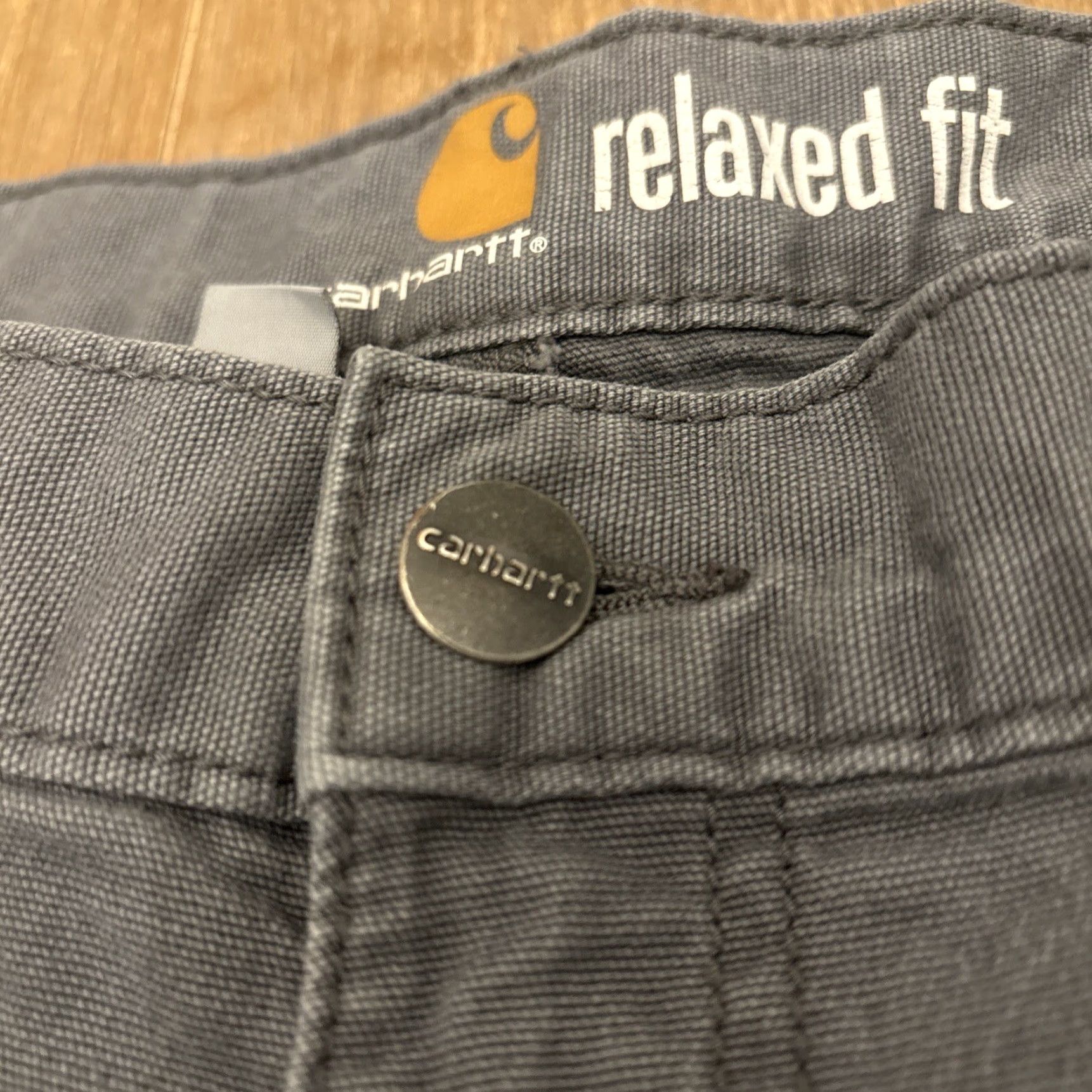 Carhartt Carhartt Canvas Work Pants - Rugged Flex Relaxed Fit - 38x32 - Gray - Men Size US 38 / EU 54 - 4 Thumbnail