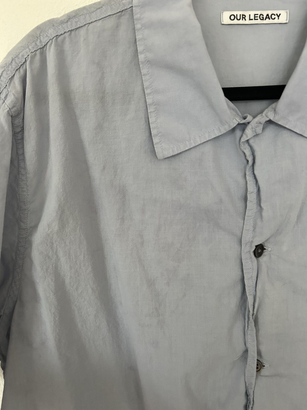 Our Legacy Our Legacy Blue Box Shirt Size US L / EU 52-54 / 3 - 3 Thumbnail