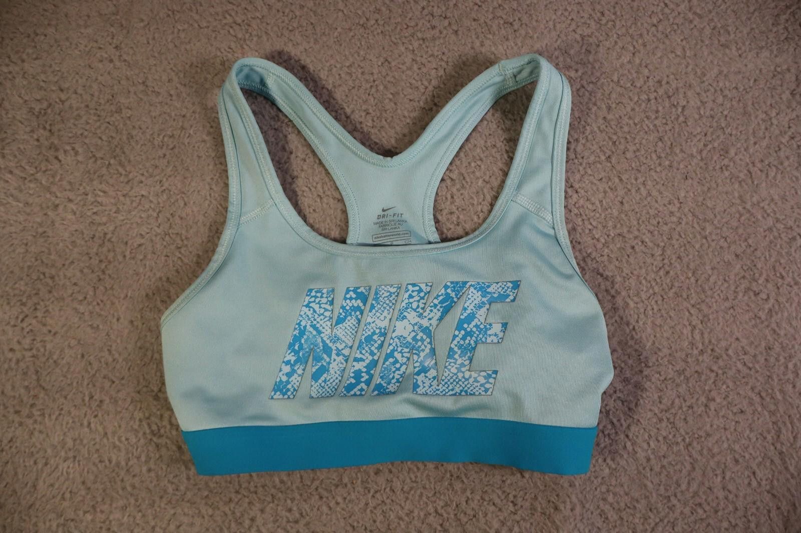Nike Nike Training Sports Bra Python Blue Athletic Women Small Size ONE SIZE - 1 Thumbnail
