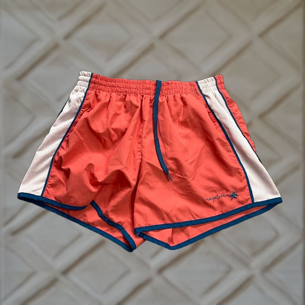Vintage Raya Sun Orange Active Shorts Women L 28 in Drawstring Lined 4 in Inseam Athletic Running Size 36" / US 14 / IT 50 - 1 Thumbnail