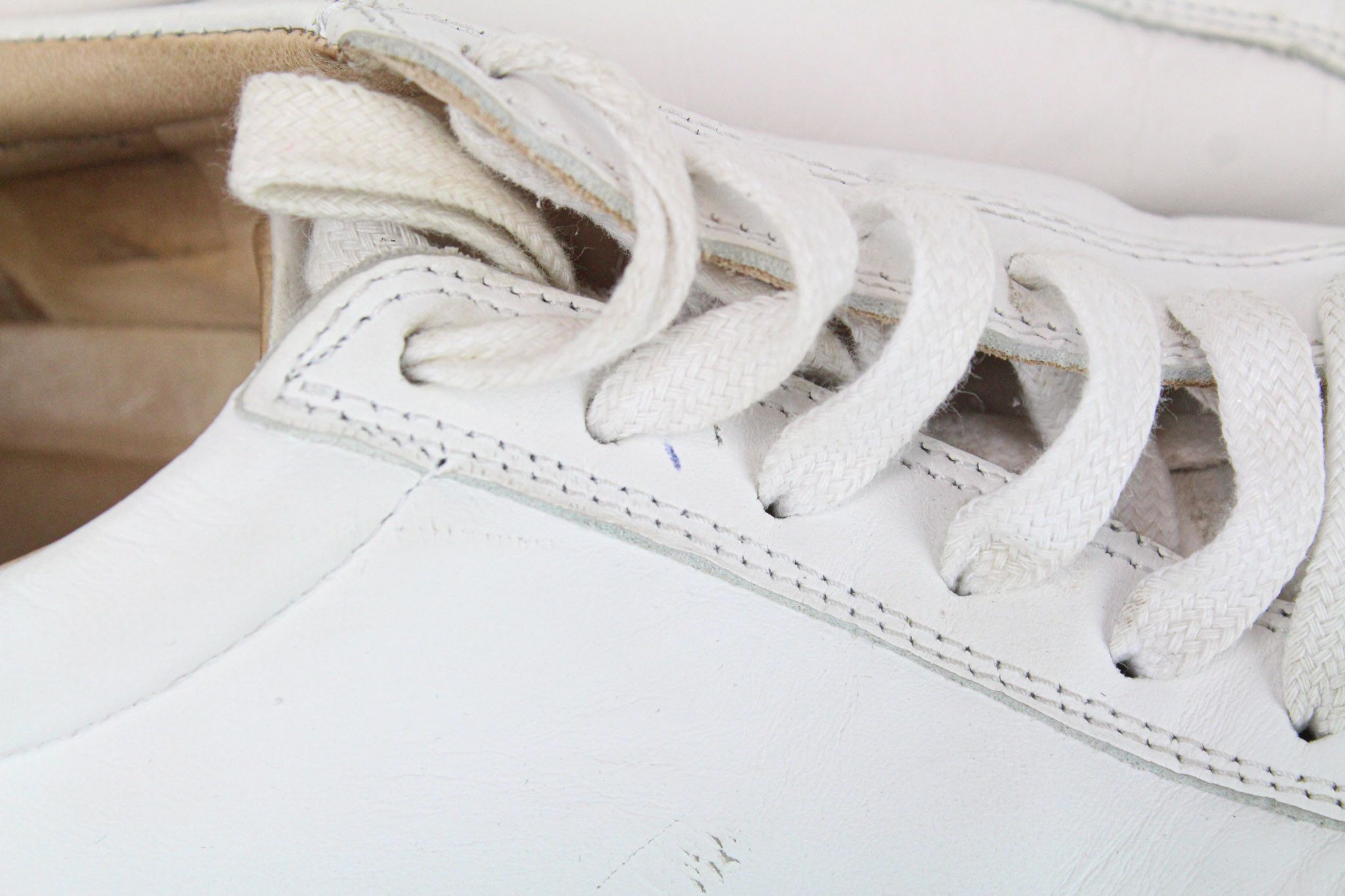 Suitsupply EU40 White Leather Low-Top Sneakers 73723 Size US 7 / EU 40 - 17 Thumbnail