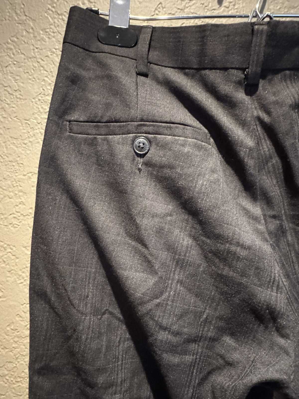 Vintage Plaid Black Slacks Dress Pants Size US 29 - 7 Thumbnail