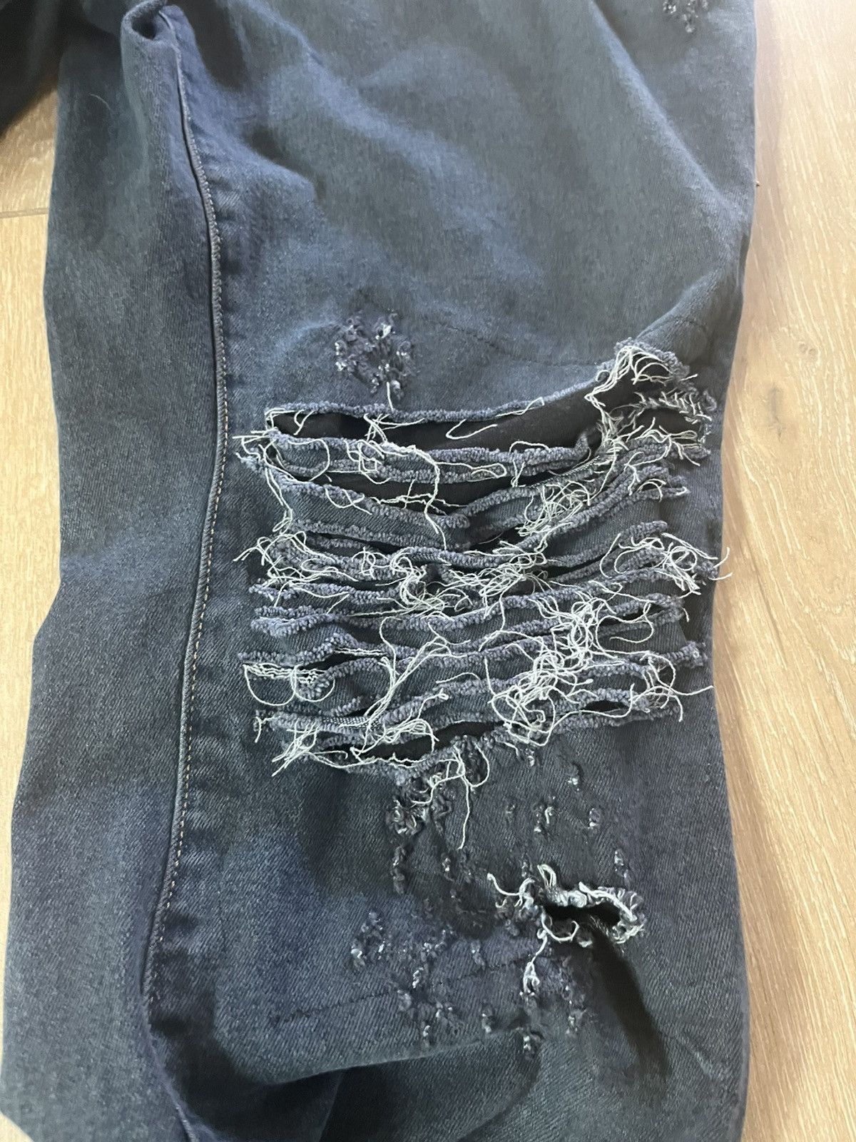Designer × Japanese Brand reworked dyed slit jeans Size US 34 / EU 50 - 2 Thumbnail