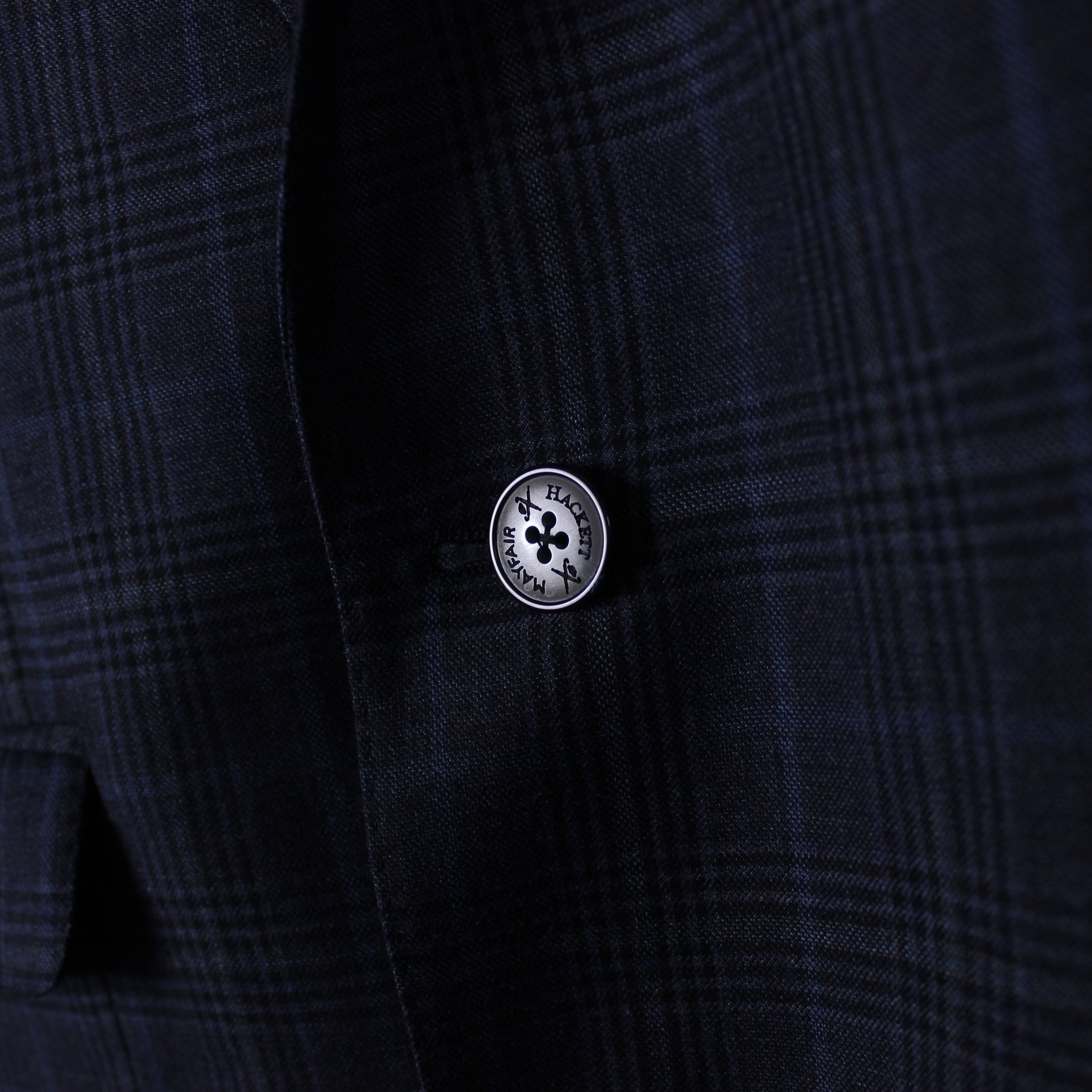 Hackett Hackett blazer men lana wool stripes 38R/48R navy blue Size 38R - 11 Thumbnail