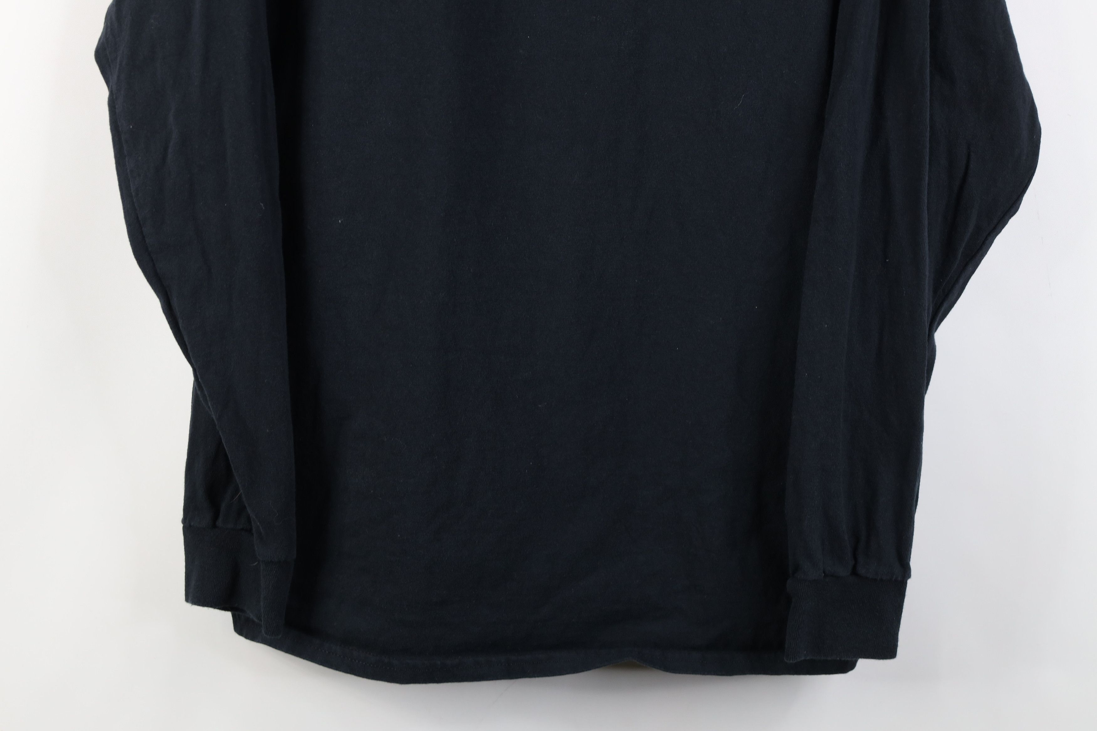 Vintage Vintage 90s Y2K Streetwear Cotton Long Sleeve T-Shirt Black Size US L / EU 52-54 / 3 - 3 Thumbnail