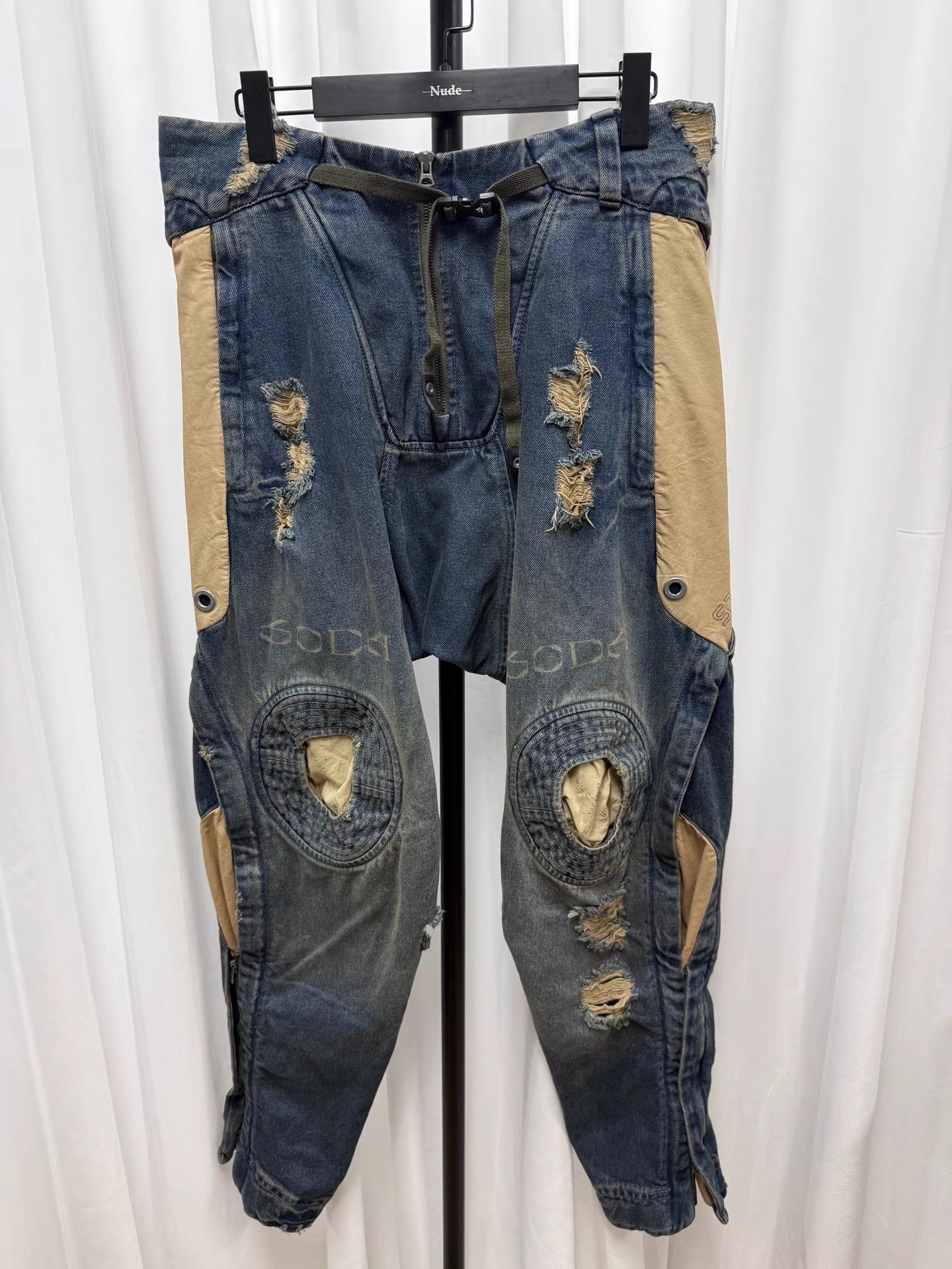 Hamcus HAMCUS S.O.D.A. Blue Heavy Washed Denim Jeans K20 Size US 31 - 1 Thumbnail