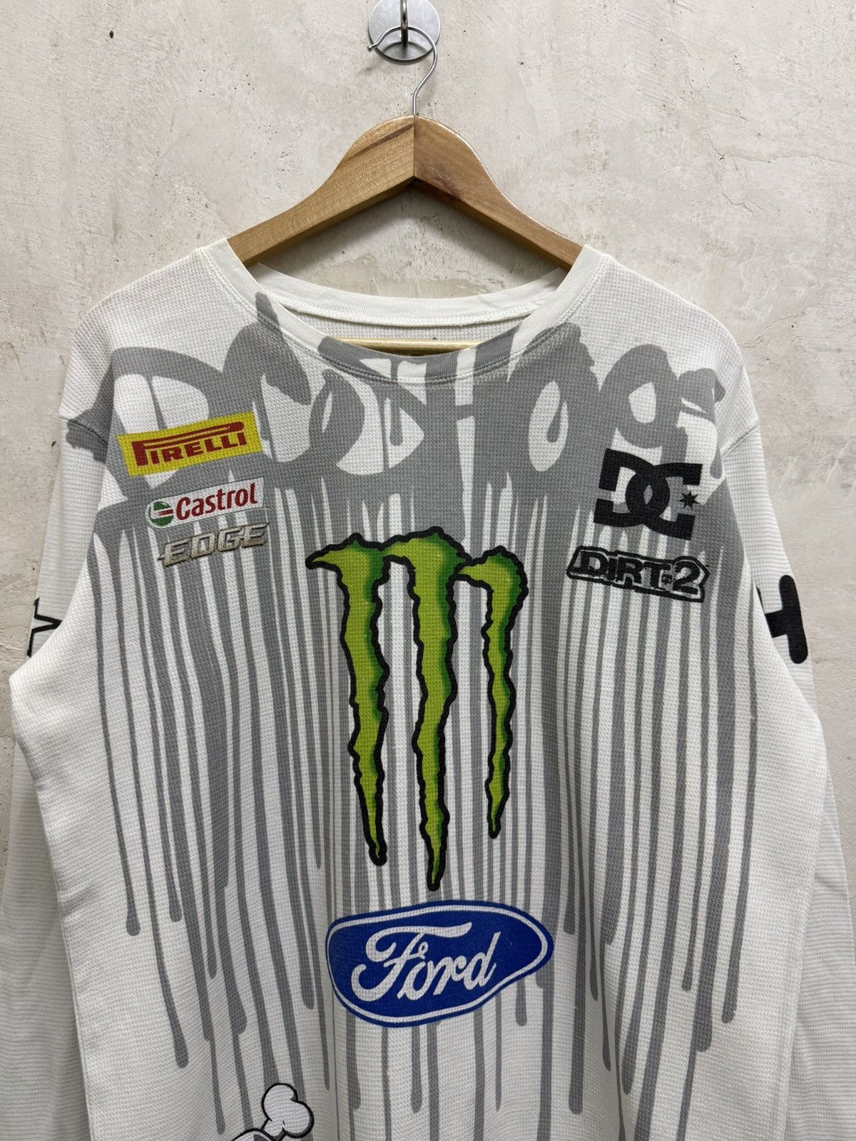 DC 2000s Dc Shoe x Ken Block 43 x Monster Energy Waffle LS Tees Size US M / EU 48-50 / 2 - 2 Thumbnail