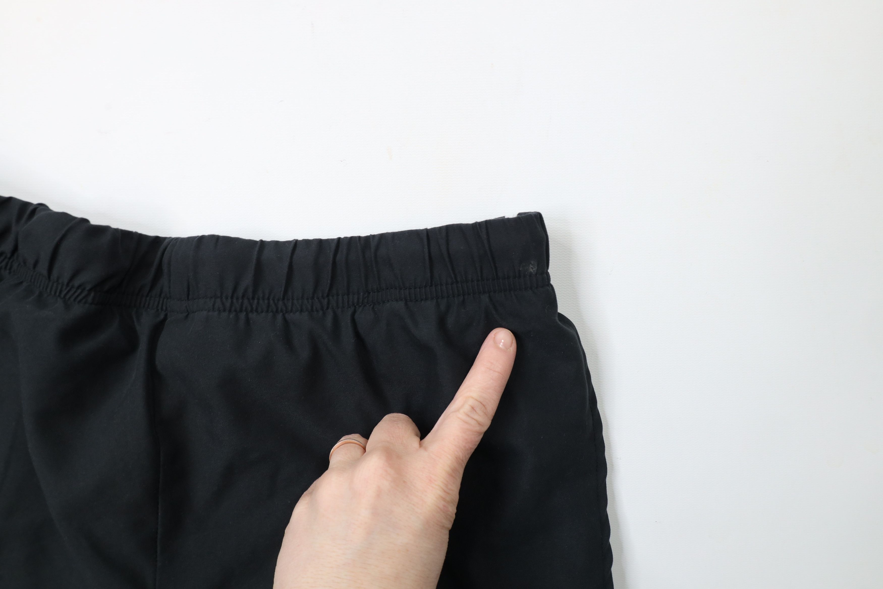 Nike × Vintage Vintage 90s Y2K Nike Travis Scott Mini Swoosh Lined Pants Size 29" - 14 Thumbnail