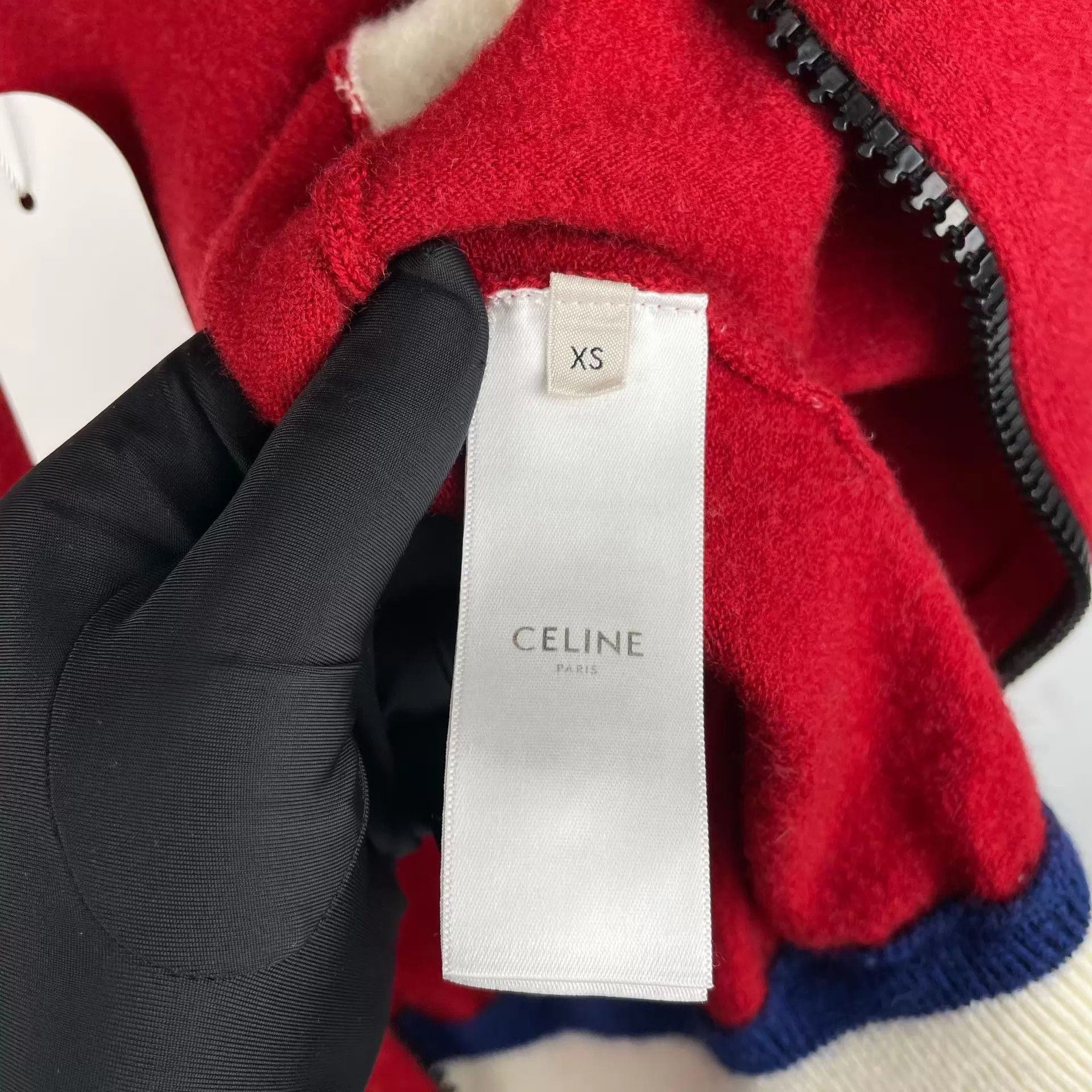 Celine CELINE Colorblocked Triomphe Embroidered Wool Jkt XS Size XS / US 0-2 / IT 36-38 - 5 Thumbnail