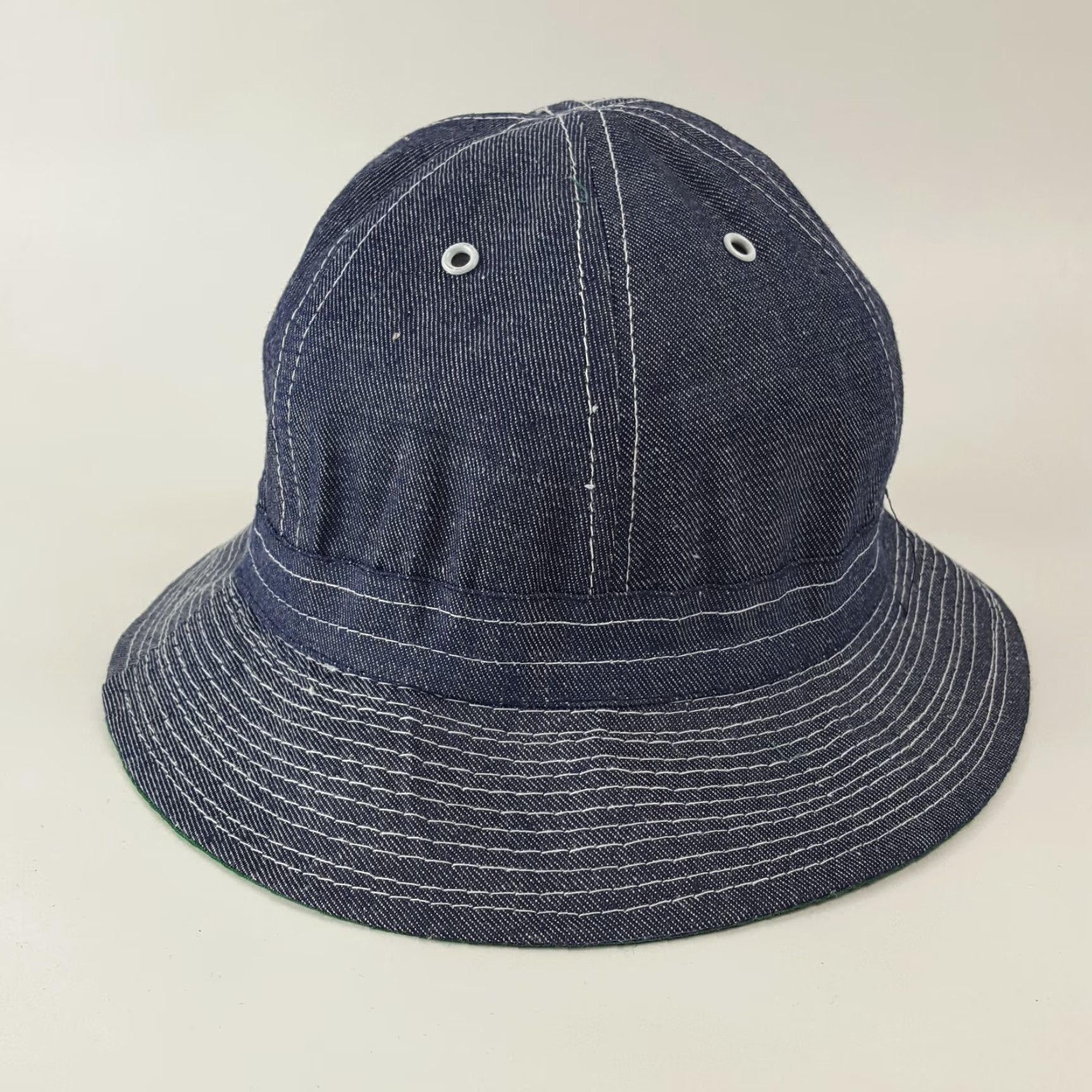 Denime VINTAGE Military Boonie Hat Bucket Cap Mens Size M Denim Blue 90s Army Outdoor Retro Y2K Size ONE SIZE - 7 Thumbnail
