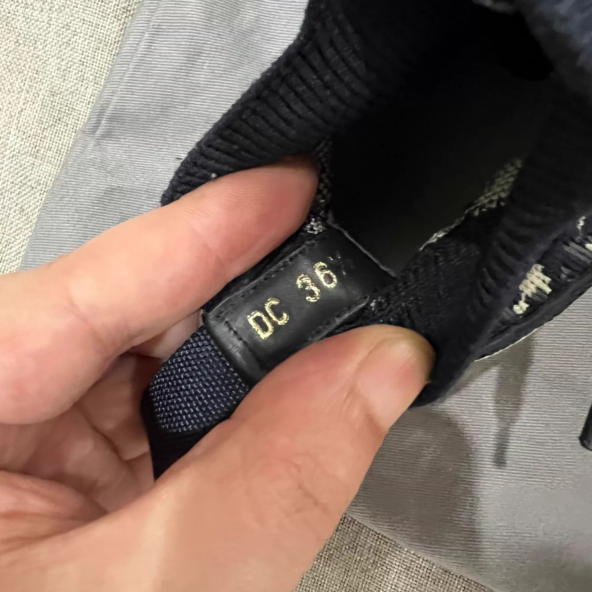 Dior DIOR Walk'n'Dior Oblique Knit Thick Canvas 36.5 98N Size US 6 / IT 36 - 6 Thumbnail