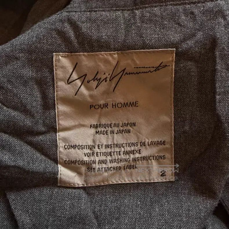 Yohji Yamamoto Yohji Yamamoto size 2 16 SS pleated old grey blazer Size 36R - 6 Thumbnail