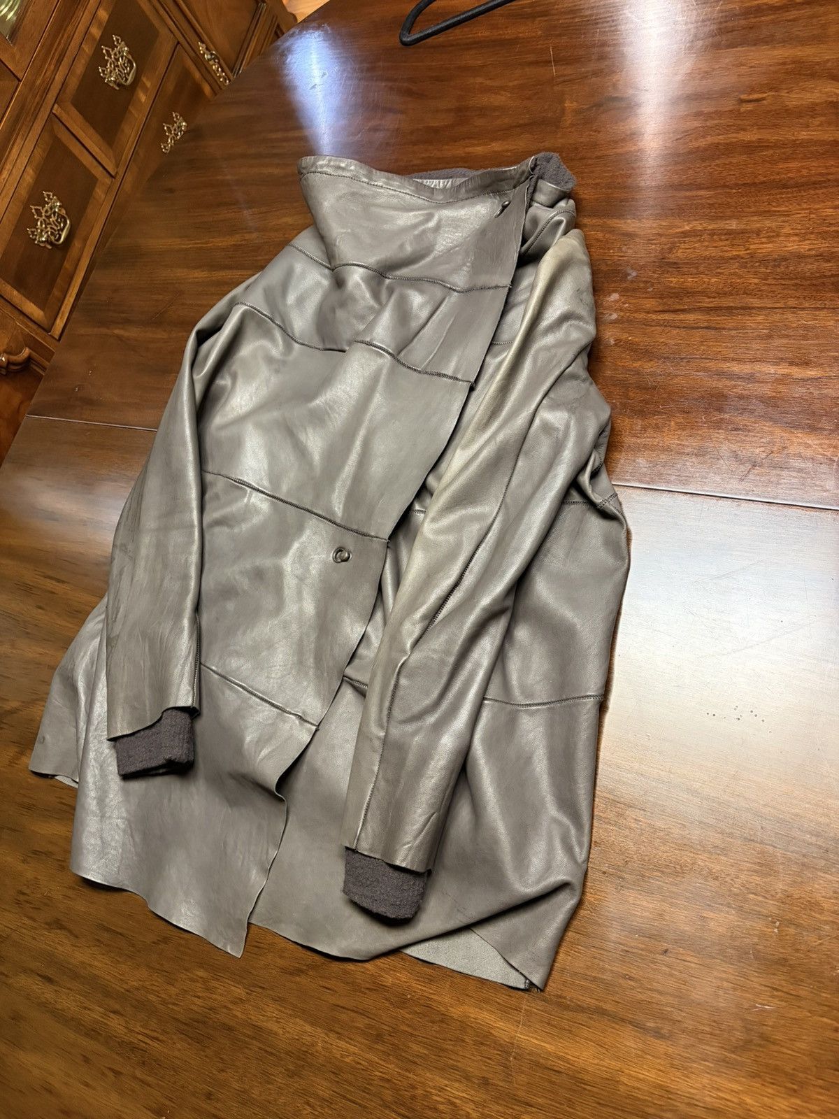 Isaac Sellam Experience Women’s Lambskin Leather Jacket – Size 38, Made in France Size S / US 4 / IT 40 - 2 Thumbnail