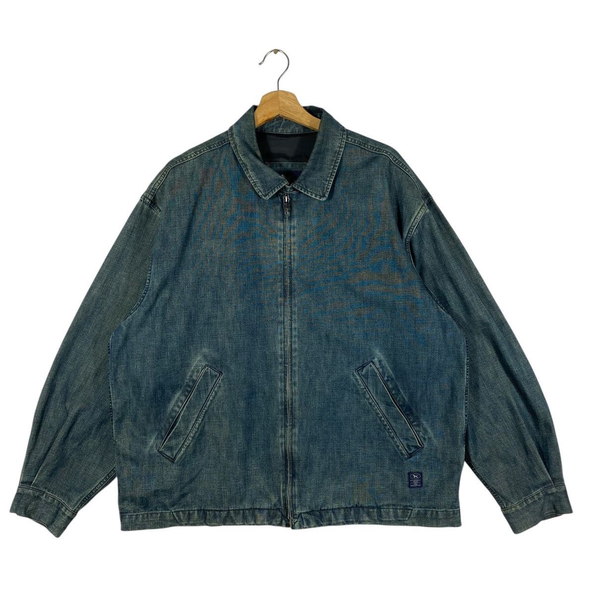 Japanese Brand Vintage Unique Retro Ken Collection indigo denim Zipper Size US L / EU 52-54 / 3 - 1 Thumbnail