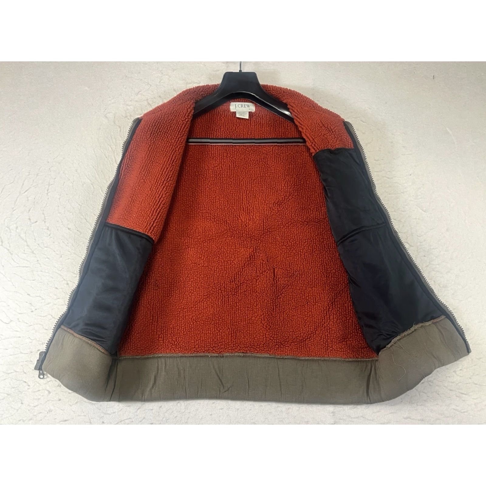 J.Crew J.Crew Vest Outdoor Gear L Brown Thick Fleece Lined Pockets Zip Mock Neck Large Mens Regular Size Vest Brown #J.CREW Size US L / EU 52-54 / 3 - 7 Thumbnail