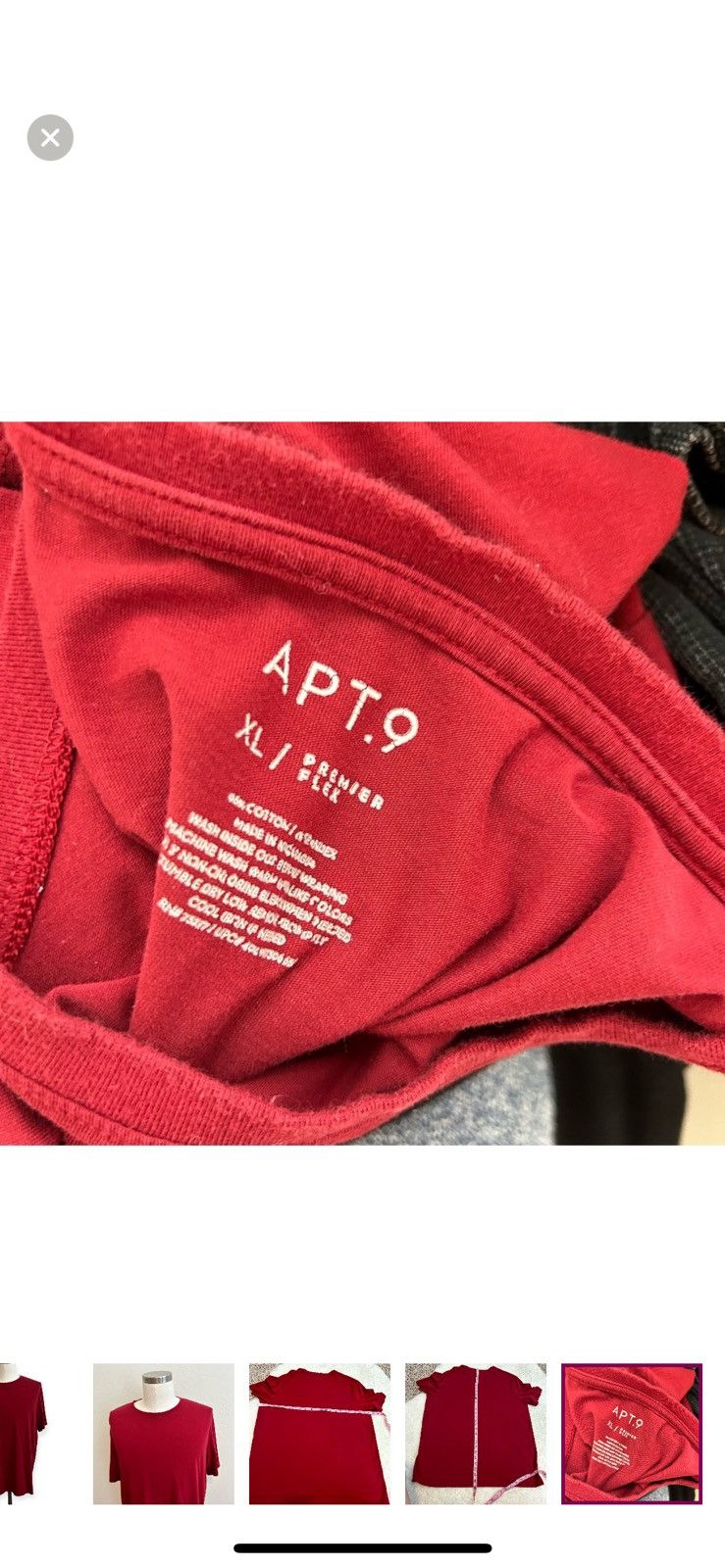 Apt. 9 Apt. 9 XL red T shirt Size US XL / EU 56 / 4 - 4 Thumbnail