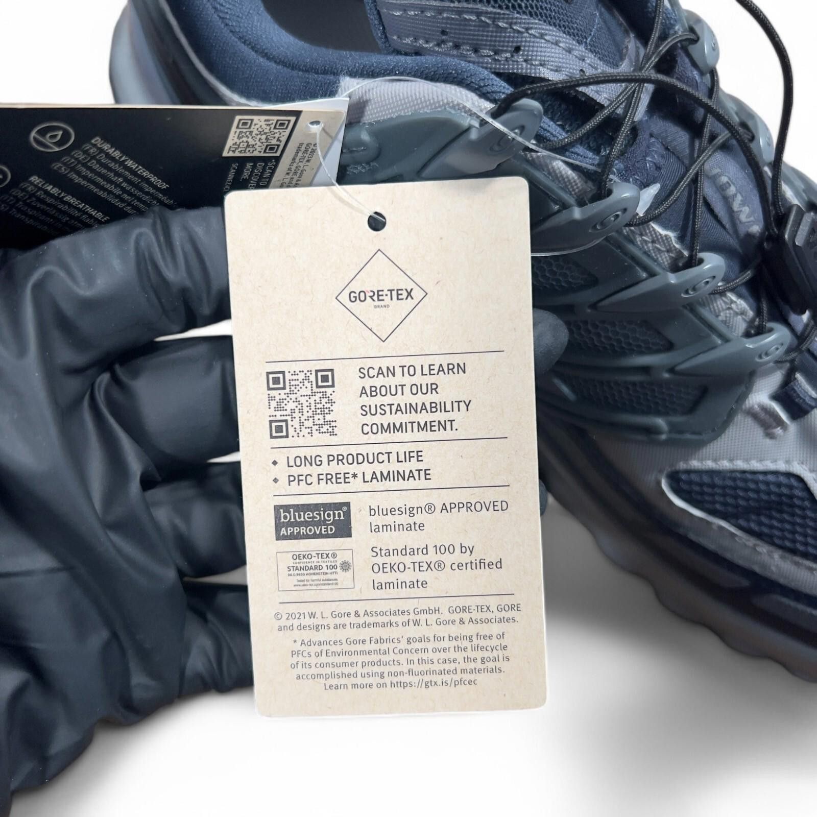 Salomon Salomon ACS Pro GORE-TEX Sneakers UK 9 Blue Gray Waterproof Size US 9.5 / EU 42-43 - 10 Thumbnail
