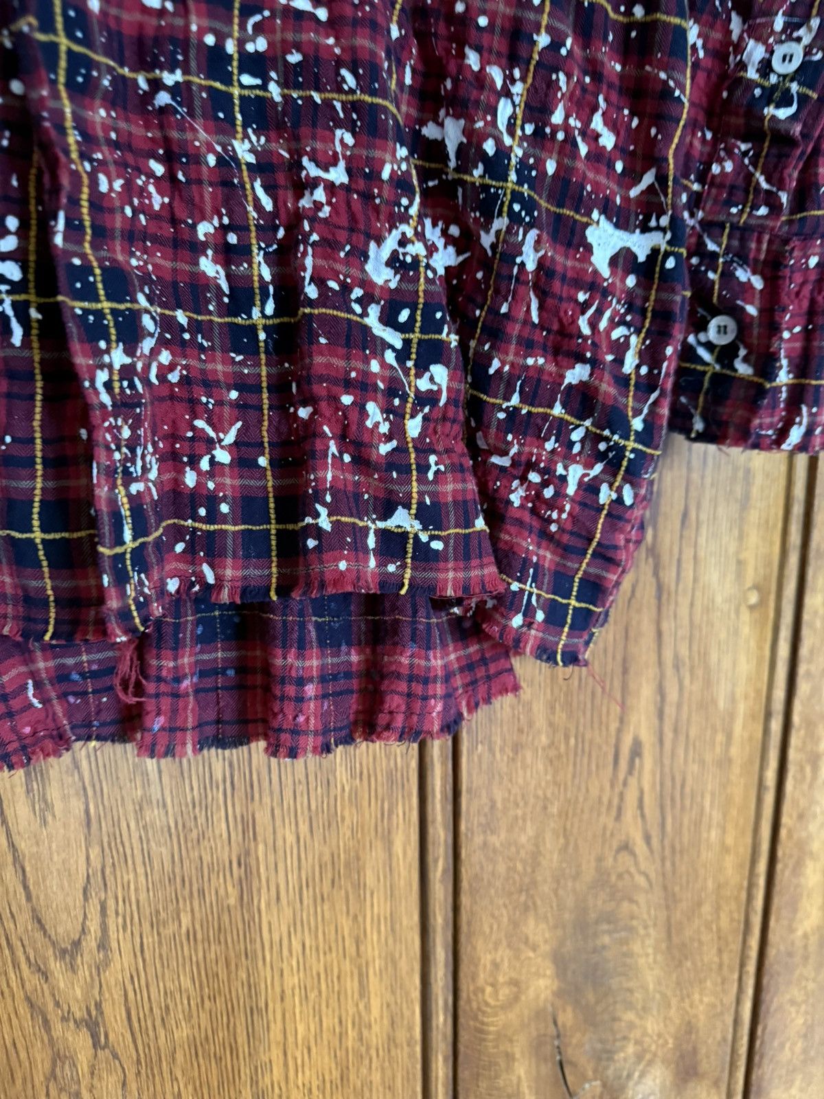 Palm Angels FW21 Palm Angels paint splatter long flannel bleached Grail Size US M / EU 48-50 / 2 - 17 Thumbnail