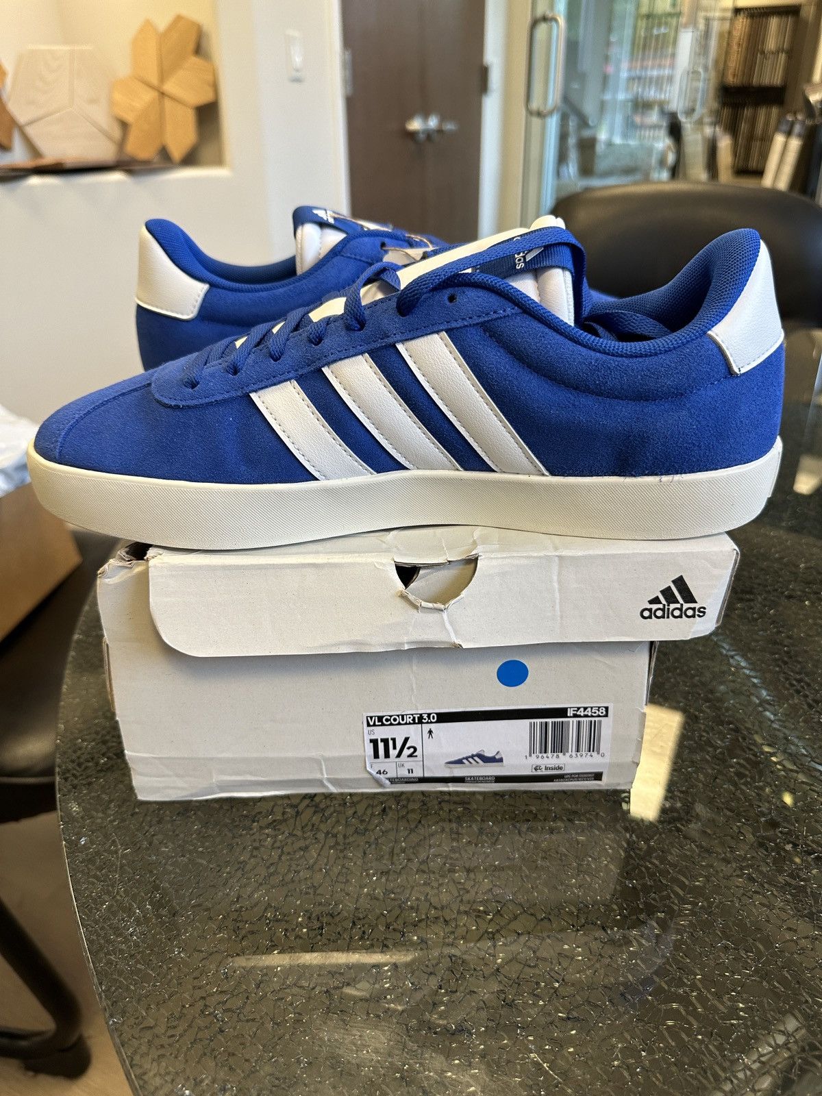 Adidas Size 11.5 - adidas VL Court 3.0 Royal Blue Size US 11.5 / EU 44-45 - 2 Thumbnail
