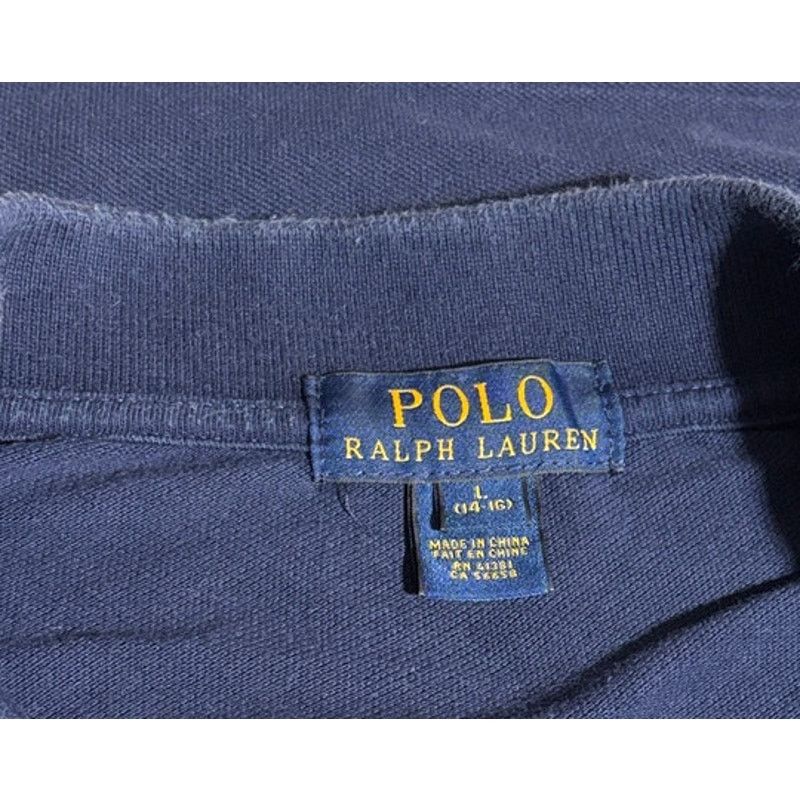 Polo Ralph Lauren Boy's L (14/16) | POLO Ralph Lauren Navy Pique Polo Shirt Size US XXS / EU 40 - 6 Thumbnail