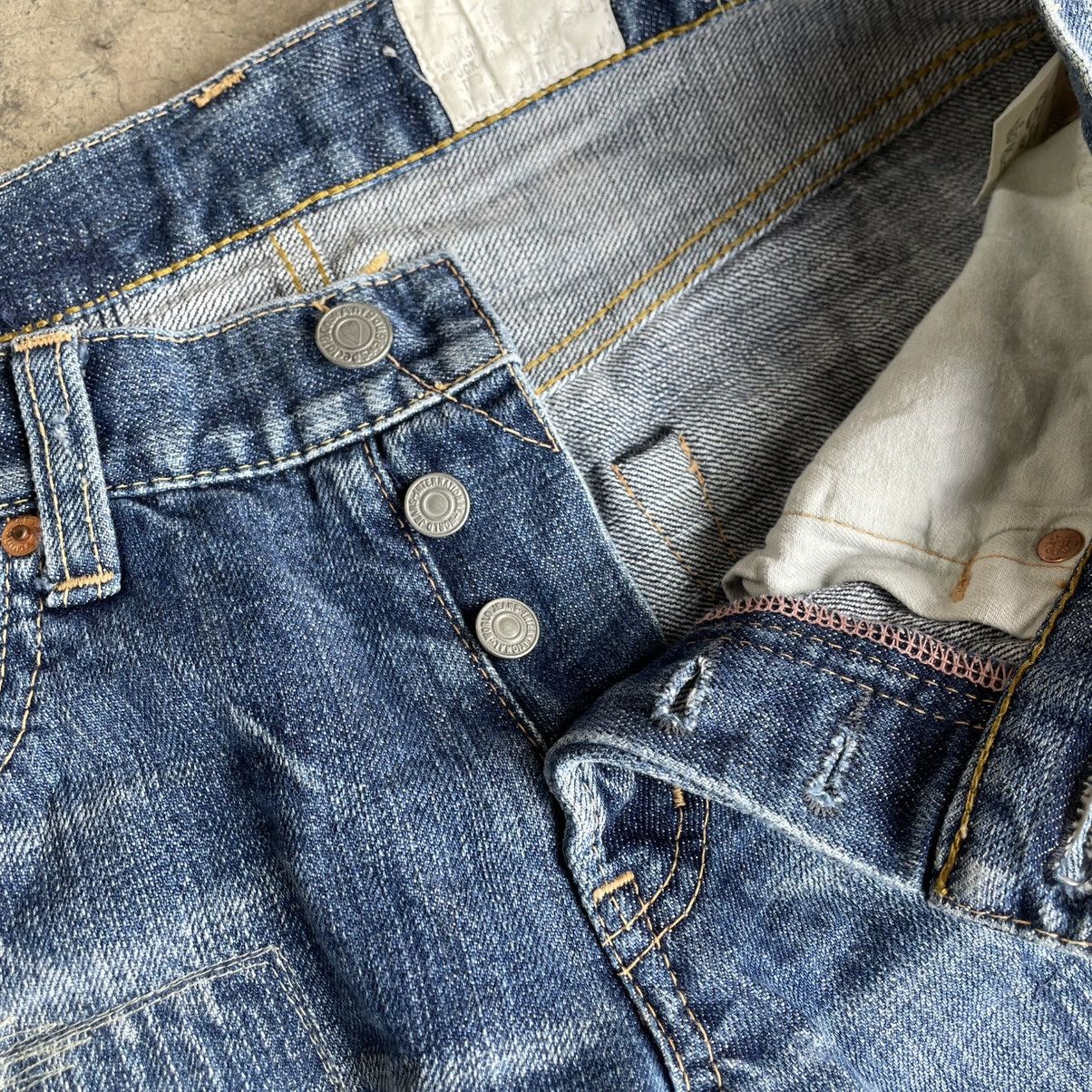 Japanese Brand 🔥🇯🇵Antgauge Patchworks Sashiko Pattern Distress Denim Jeans Size US 30 / EU 46 - 11 Thumbnail