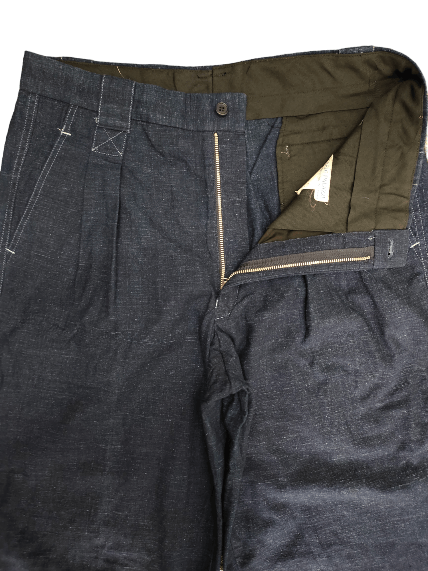 Carlo Palazzi Vintage 90s Carlo Palazzi Indigo Baggy Balloon Trousers Size US 32 / EU 48 - 6 Thumbnail
