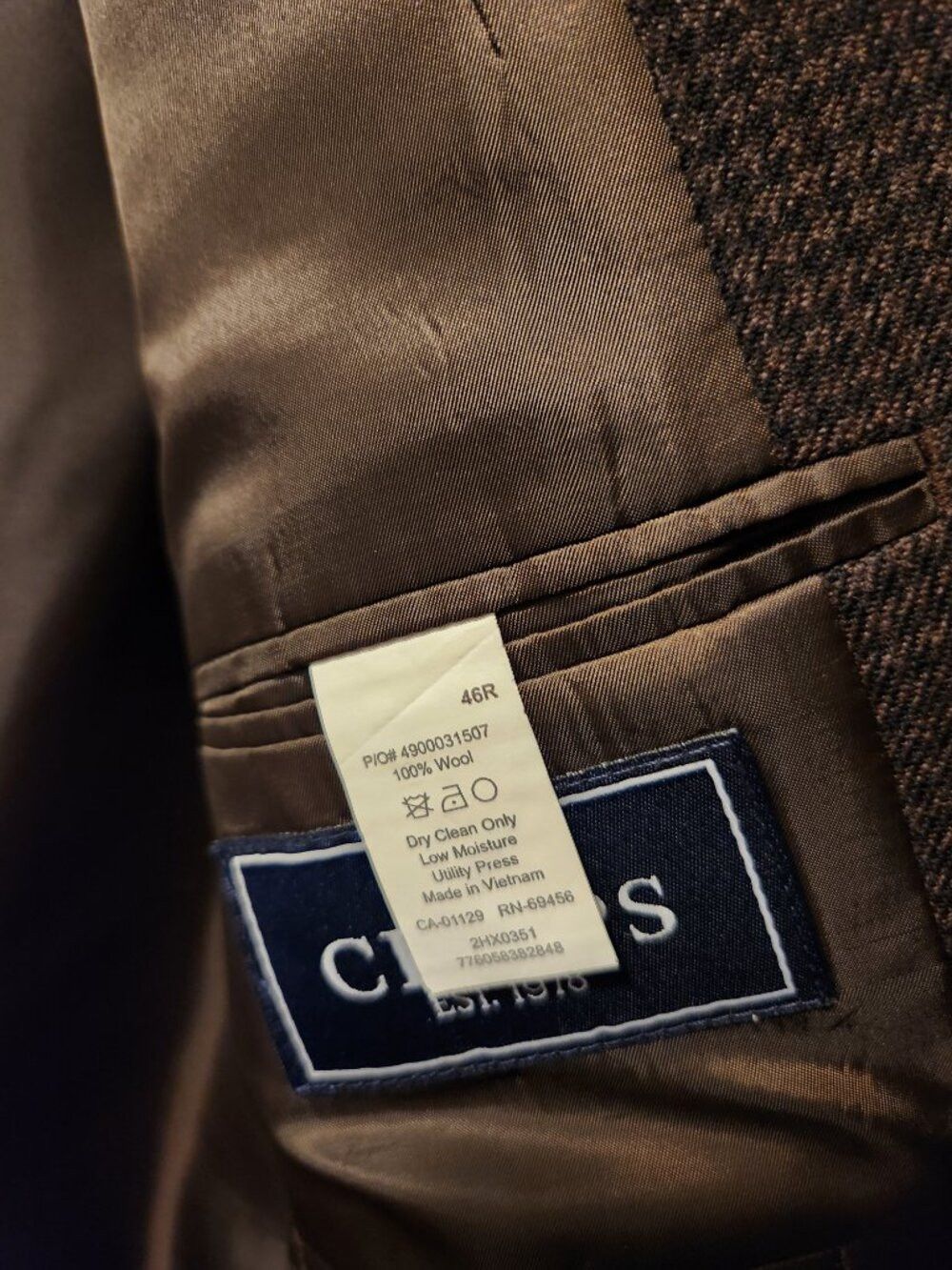Chaps Chaps men's 100%wool sport coat blazer jacket size: 46R Size 46R - 2 Thumbnail