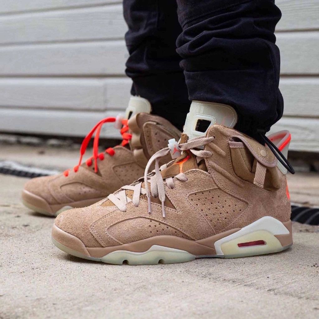 Jordan Brand × Travis Scott Travis Scott x Air Jordan 6 Retro SP British Khaki DH0690200 Size US 9.5 / EU 42-43 - 10 Thumbnail
