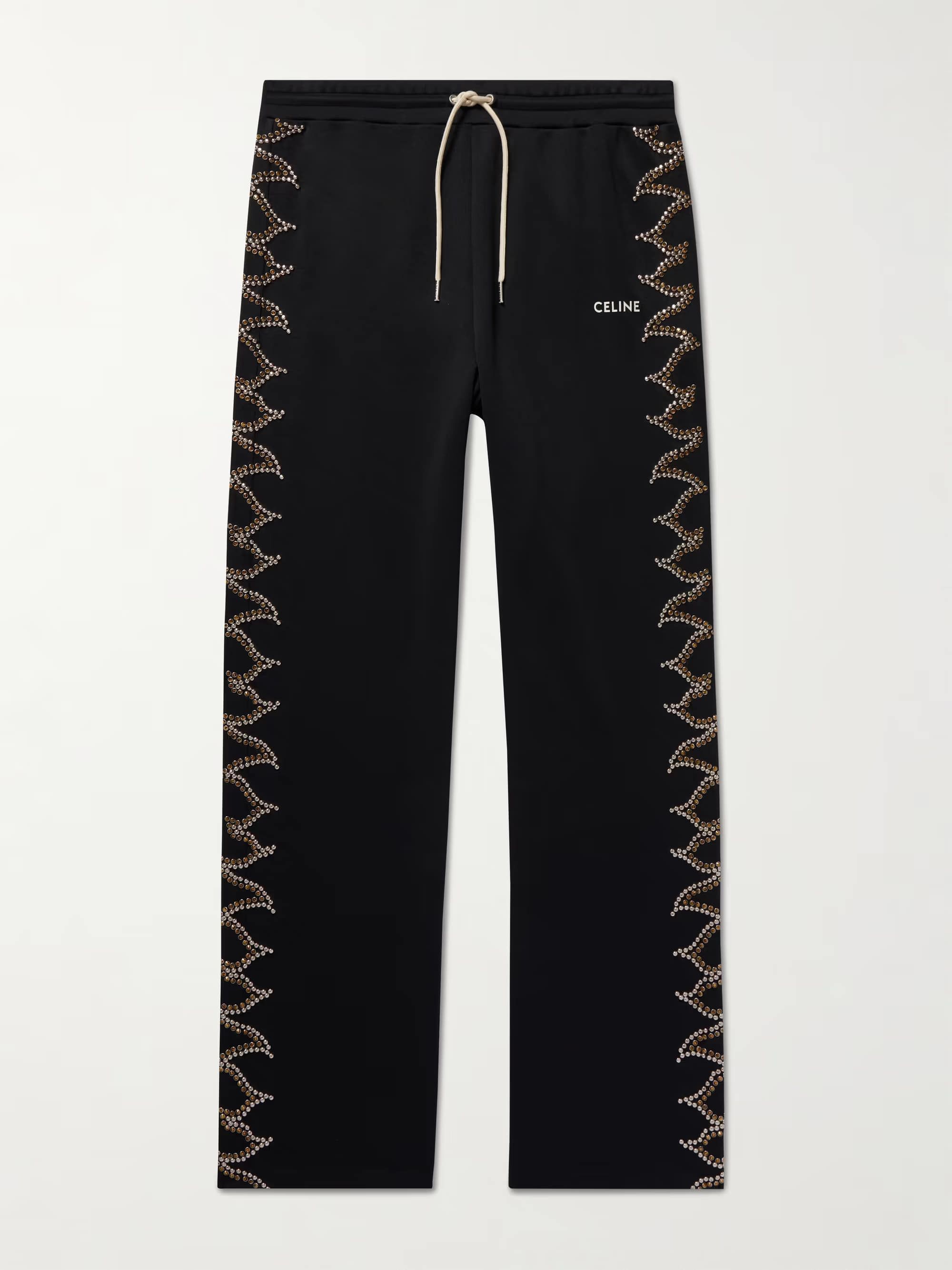 image of Celine O1Bcso1Str0124 2Z225121O.38Sg Sweatpant In Black/silver/golf, Men's (Size 30)