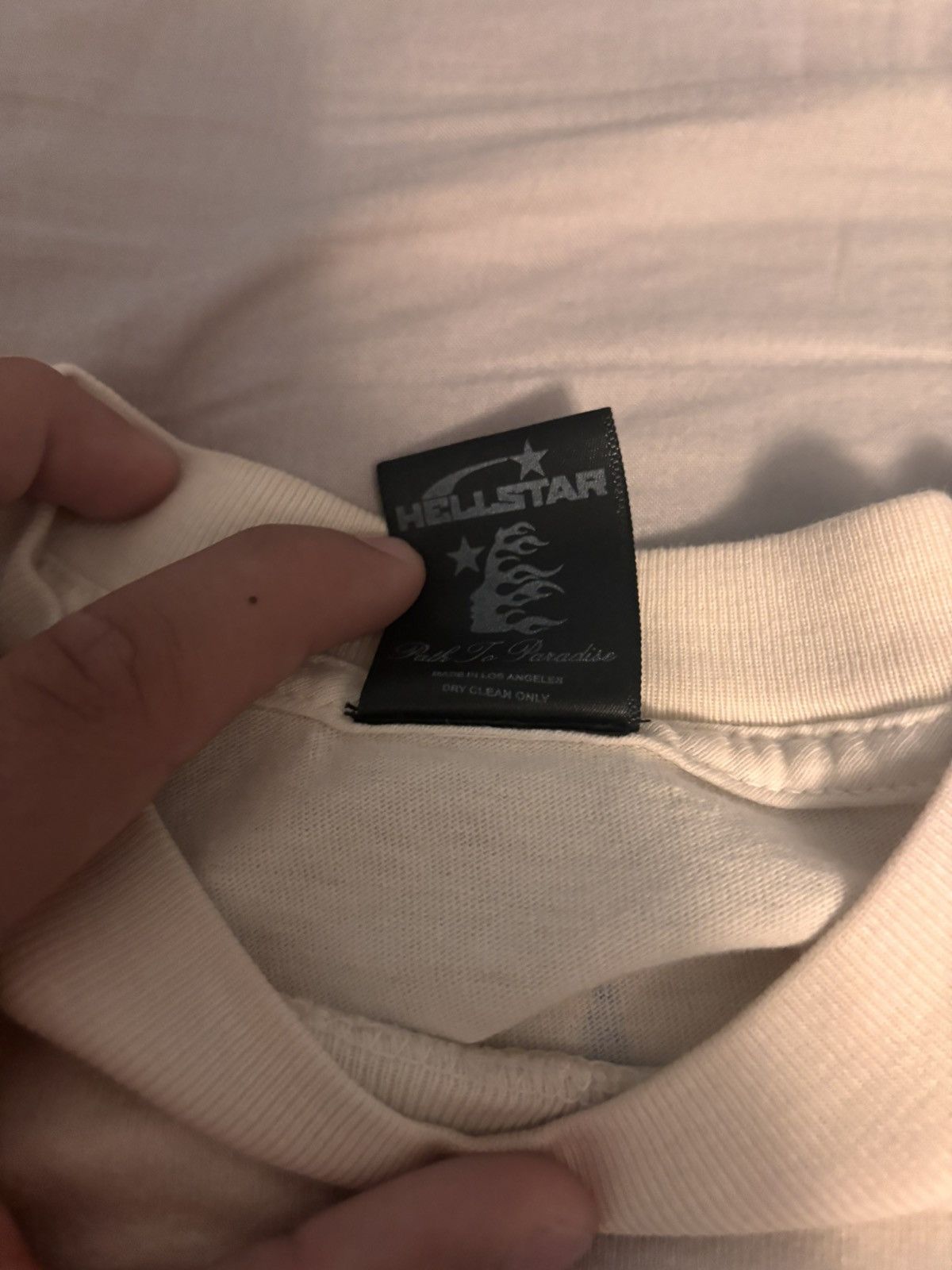 HELLSTAR HELLSTAR STUDIOS YOGA CREAM TEE Size US S / EU 44-46 / 1 - 3 Thumbnail