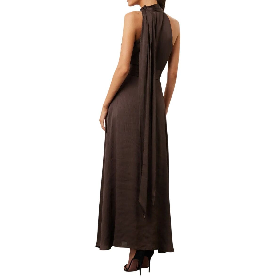 Sachin & Babi Sachin & Babi Halter Kayla Gown in Brown, Size US 10 Size L / US 10 / IT 46 - 3 Thumbnail