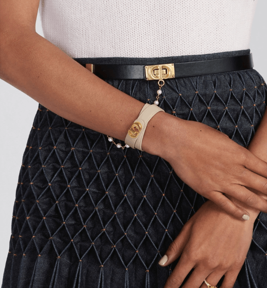 Dior o1w1db10424 Size: OS 30 Montaigne Double Bracelet in Beige Size ONE SIZE - 5 Thumbnail