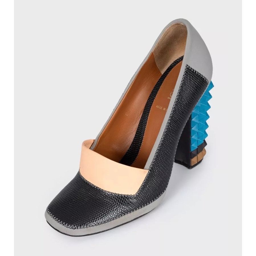 Fendi Fendi Multicolor Heeled Shoes with Removable Detail - Sz.38 Size US 8 / IT 38 - 3 Thumbnail