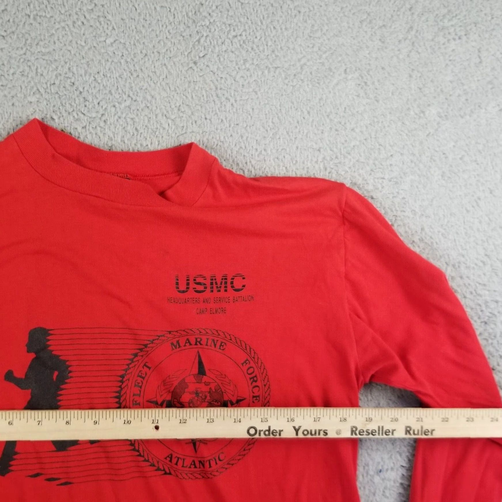Vintage USMC Marine Corps Mens Medium Fit Red Long Sleeve Shirt Size US M / EU 48-50 / 2 - 5 Thumbnail