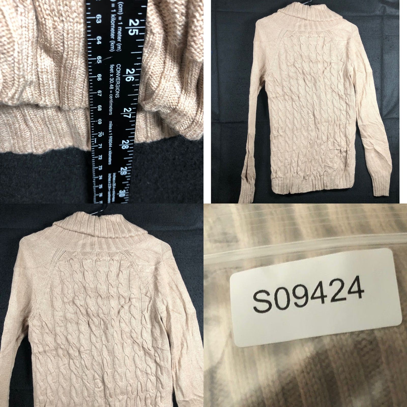 Banana Republic Banana Republic Womens Sweater Brown Mock Neck Wool Cashmere Blend Small Knit Pullover Long Sleeve Casual Workwear Preppy - Mens/Womens Size S / US 4 / IT 40 - 8 Thumbnail