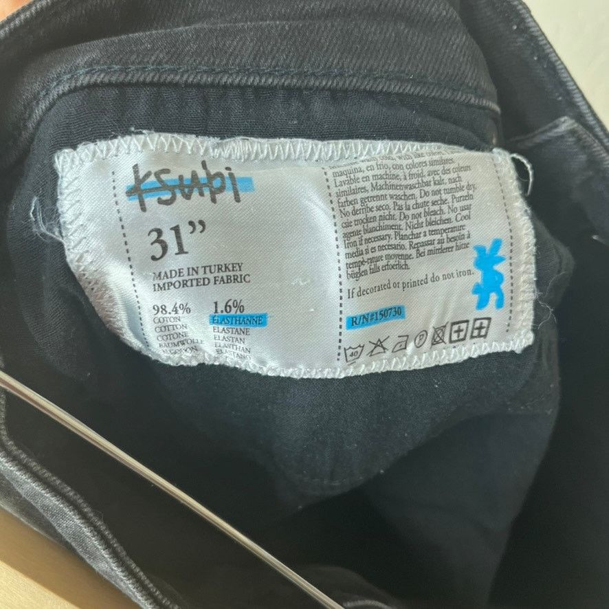 Ksubi Ksubi Black Slim Fit Mid Rise Denim Jeans Men’s Size 31 Size 31" - 8 Thumbnail
