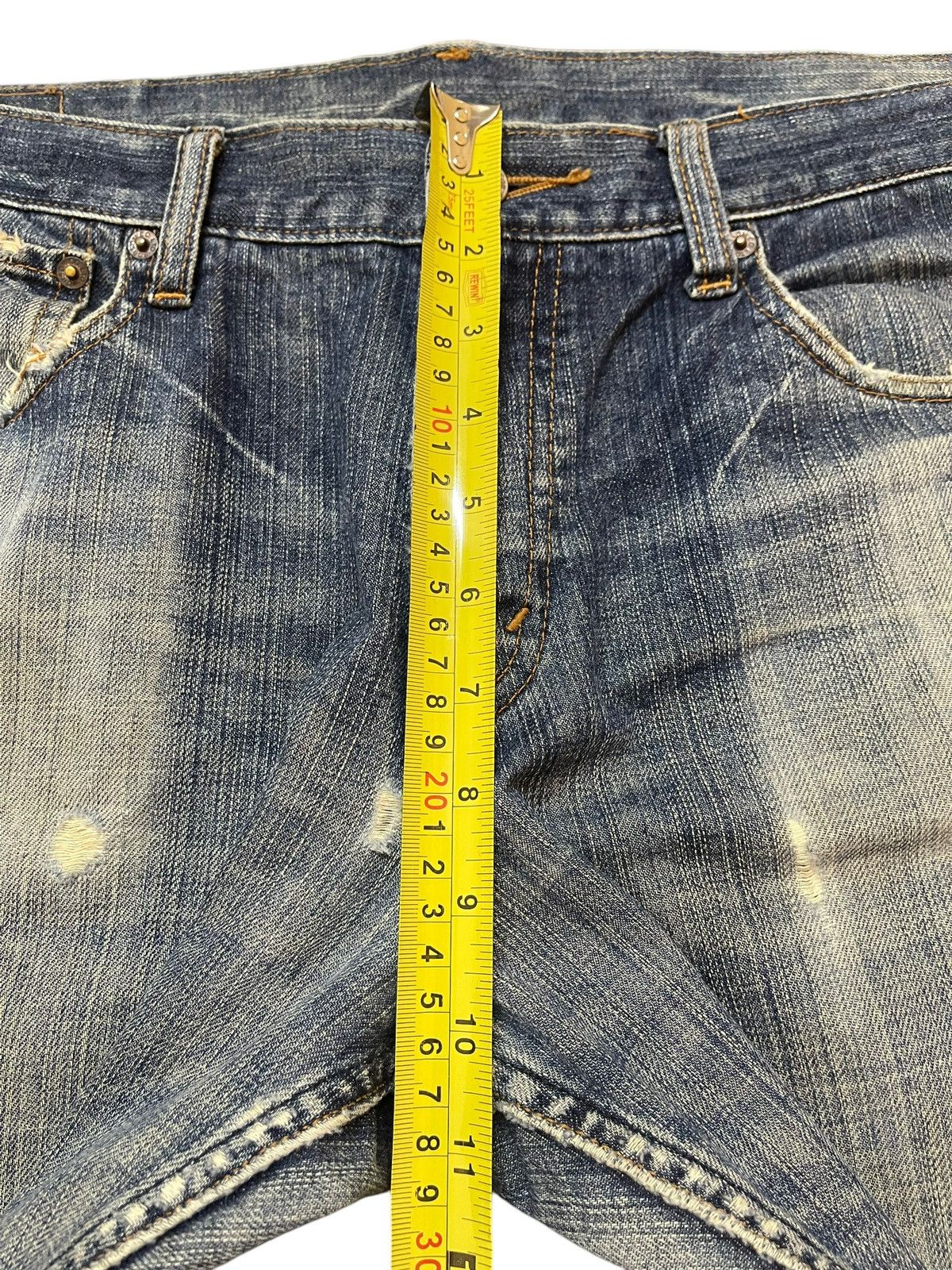 14th Addiction Vintage Y2K Japan Brand Faded Wash Distress Wide Leg Baggy Size US 34 / EU 50 - 15 Thumbnail