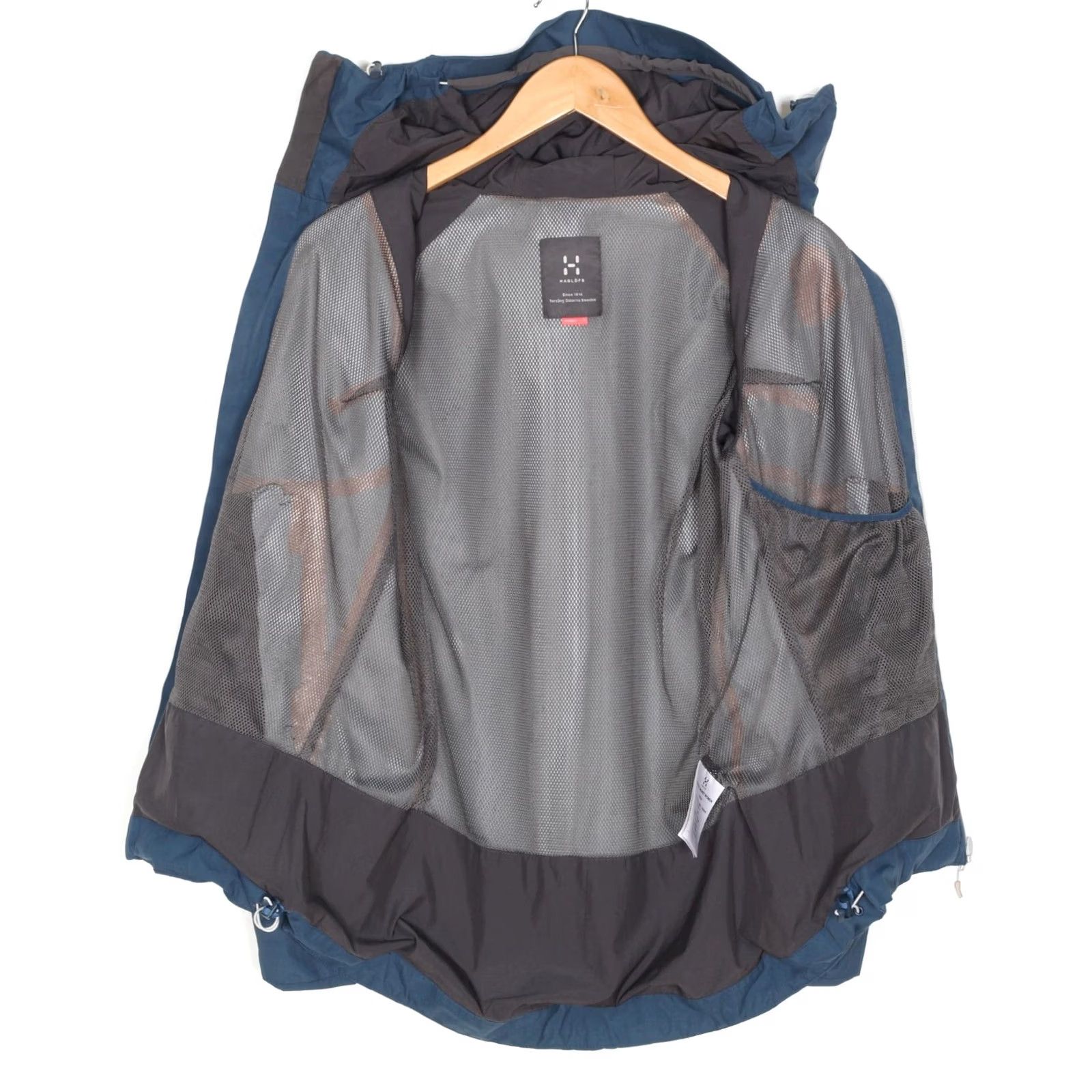 Vintage HAGLÖFS ESKER Jacket Women S Hooded Waterproof Breathable Mid-Length Blue MJ5874 Size S / US 4 / IT 40 - 4 Thumbnail