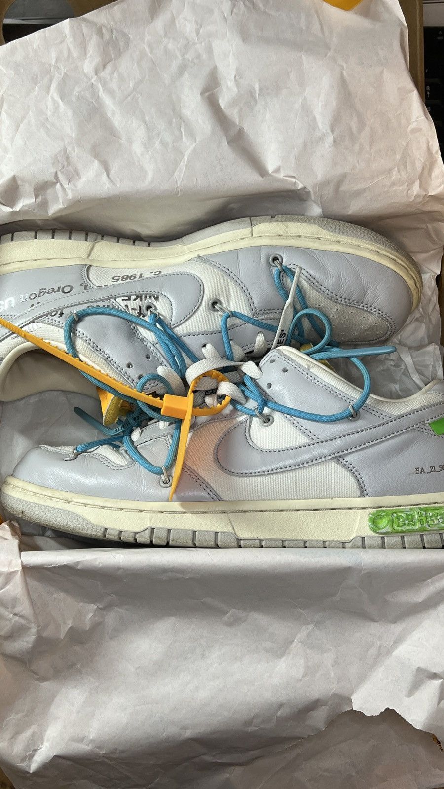 Nike Nike Dunk Low Off-White Lot 2 Size US 10.5 / EU 43-44 - 2 Thumbnail