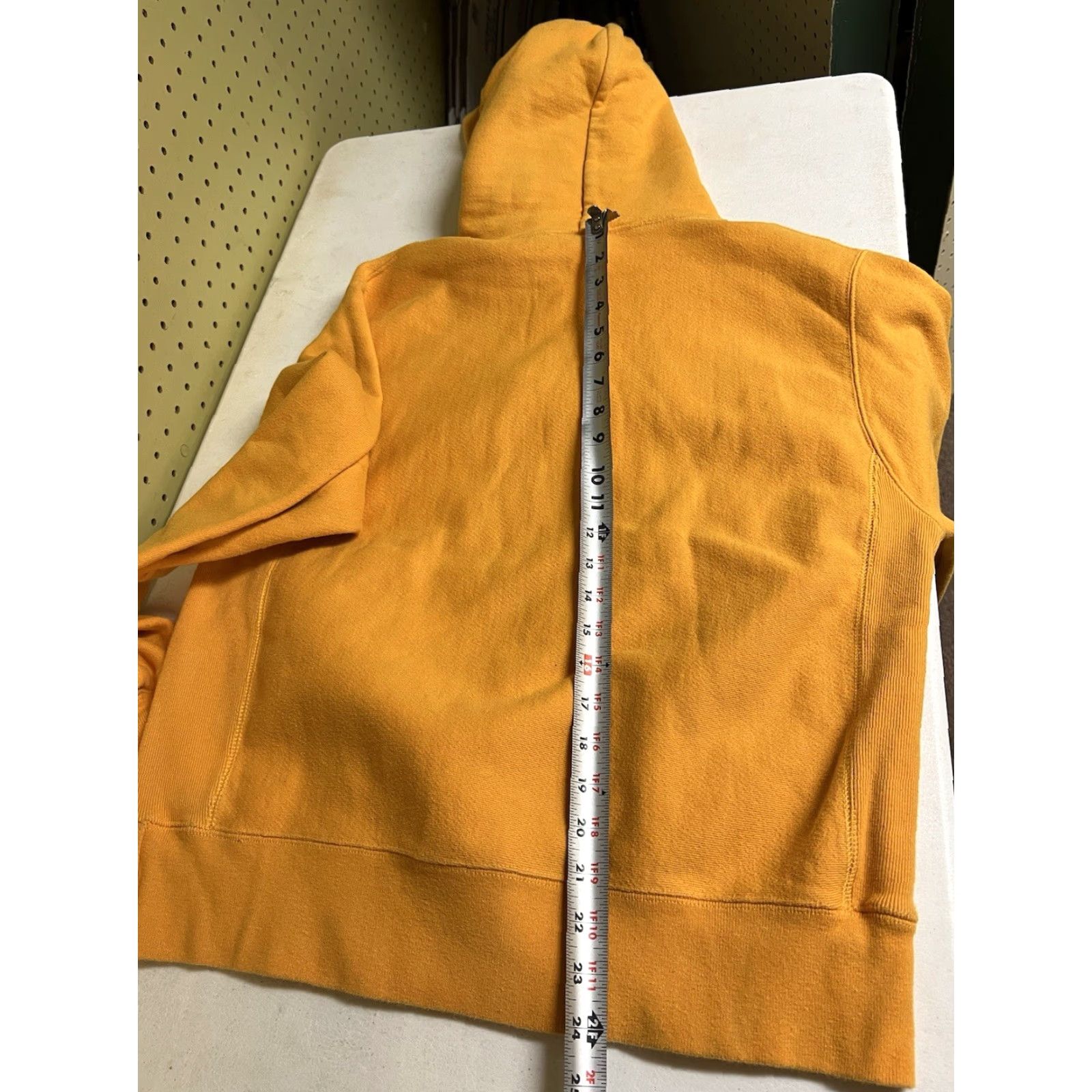 Champion Champion Hoodie Adult Mens Medium Yellow Spell Out Logo Reverse Weave Puff Size US M / EU 48-50 / 2 - 8 Thumbnail