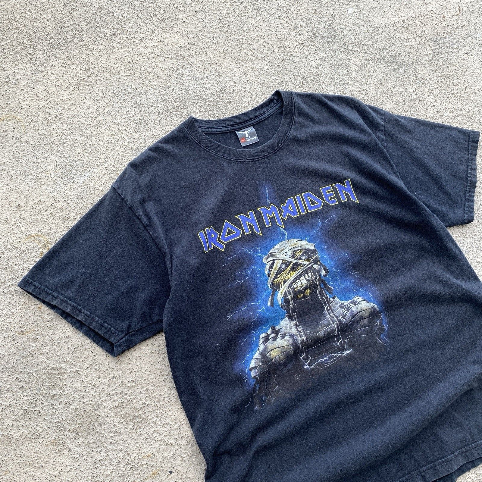 Iron Maiden Vintage 90s IRON MAIDEN Band Rock T shirt Y2K skull Band Size US M / EU 48-50 / 2 - 3 Thumbnail