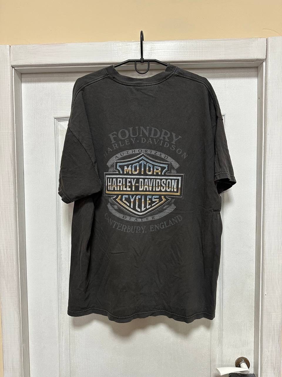 Harley Davidson × Vintage Vintage 90s Harley Davidson Tee Shirt 3D emblem Canterbury Size US XXL / EU 58 / 5 - 2 Thumbnail
