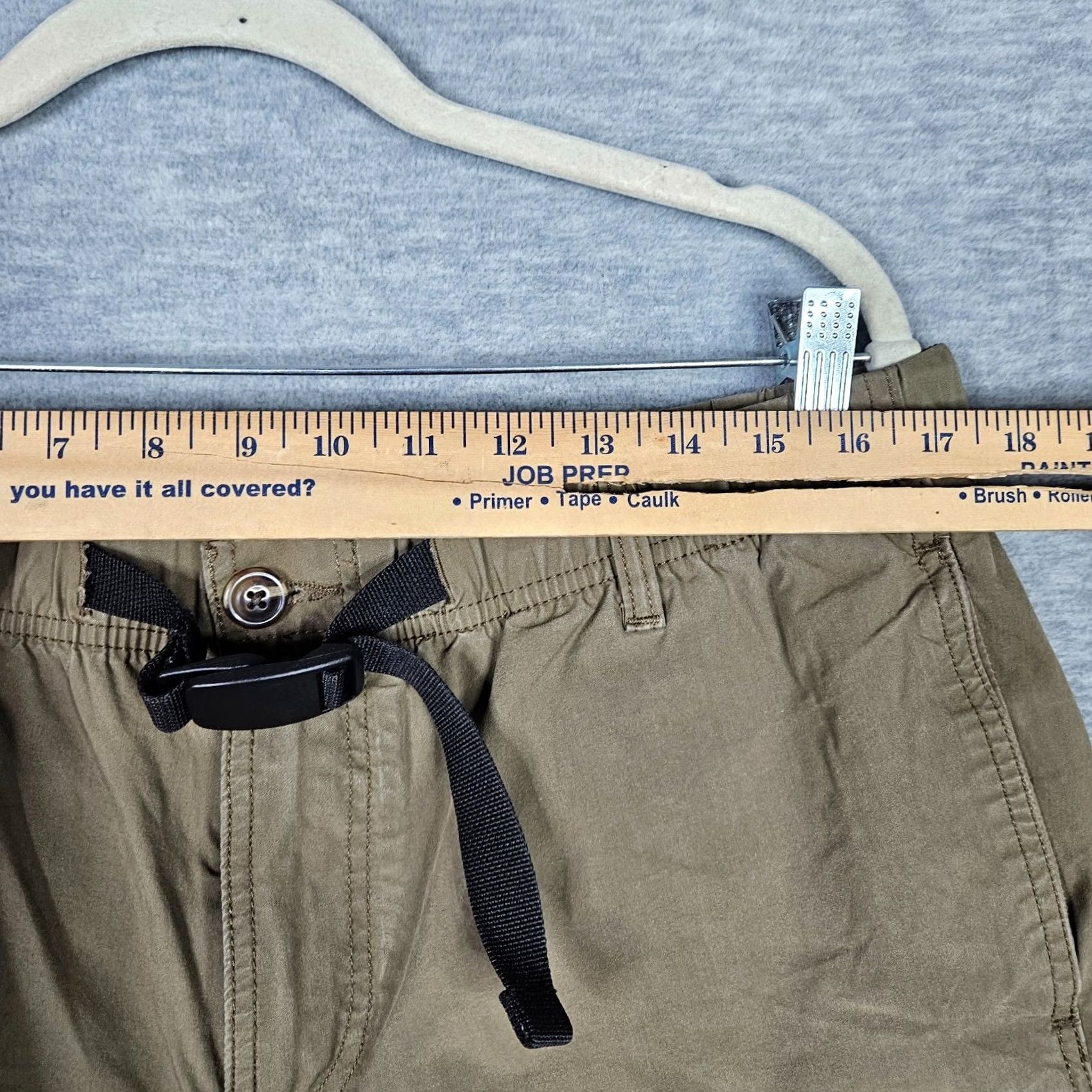 Vintage Men's Brown Elastic Waist Shorts Size XL Size US 36 / EU 52 - 3 Thumbnail