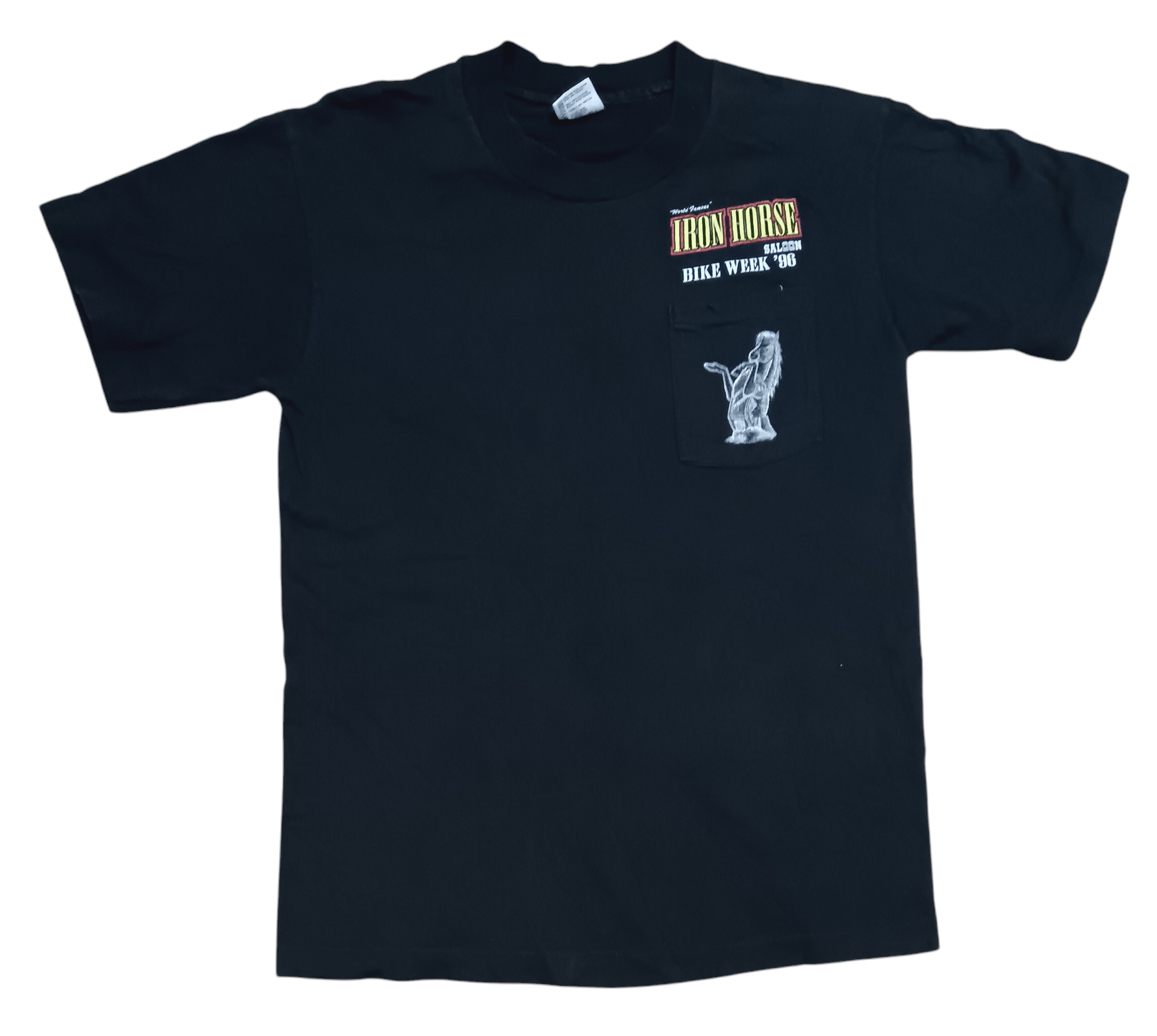 Sports Specialties VINTAGE 1996 IRON HORSE SALOON BIKE WEEK SINGLE POCKET SHIRT Size US M / EU 48-50 / 2 - 1 Thumbnail
