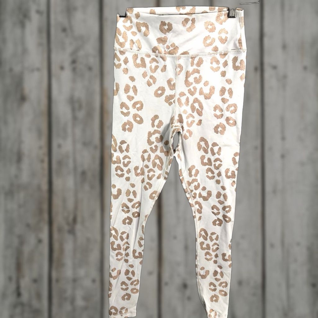 Spiritual Gangster VINTAGE Spiritual Gangster Animal Print Leggings Women XS Pink High Waist Y2K 2000s Leopard Activewear Size 26" / US 2 / IT 38 - 1 Thumbnail