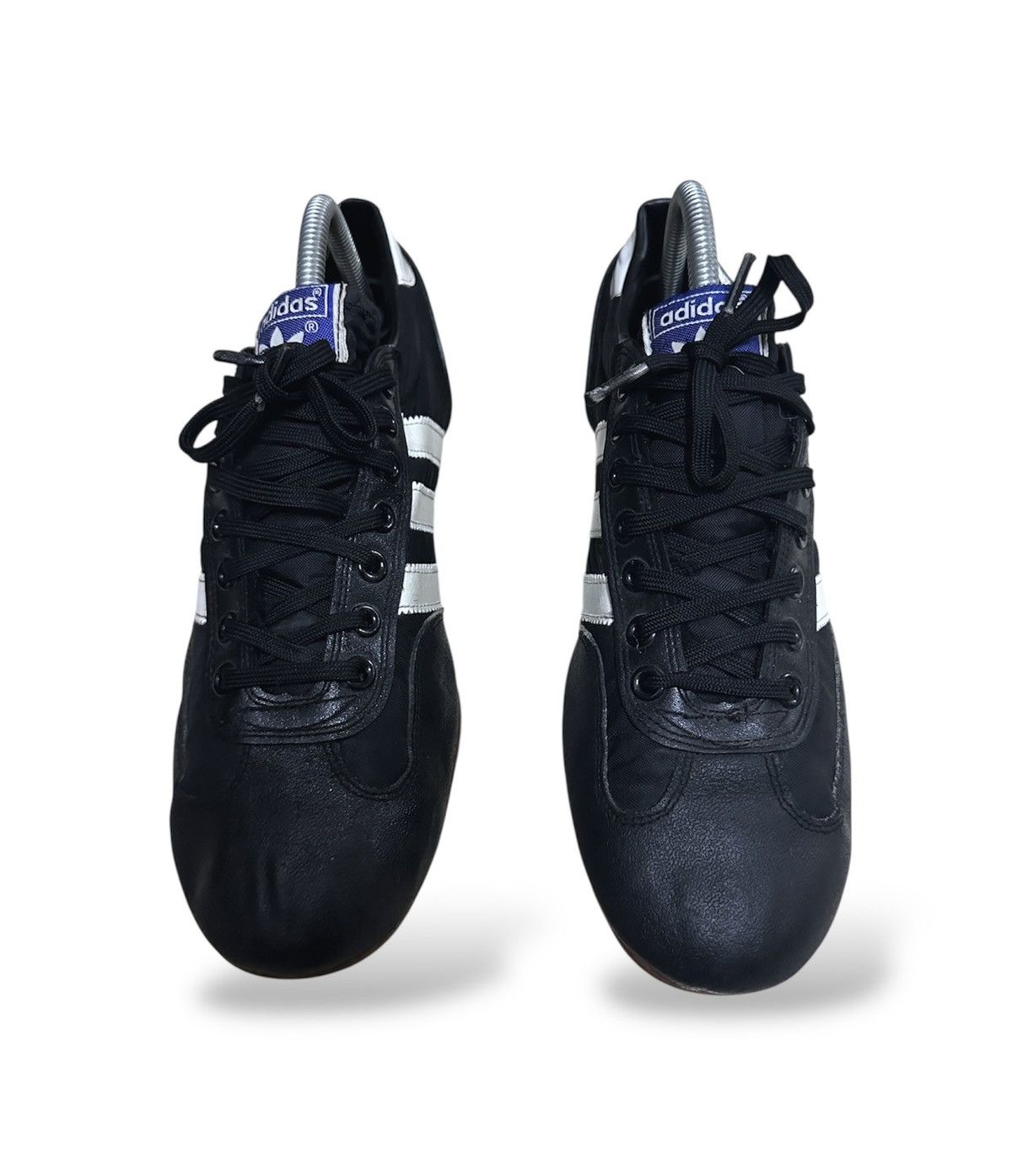 Adidas Vintage 80s Adidas Football Cleats Black Nylon Canvas Size US 9 / EU 42 - 8 Thumbnail