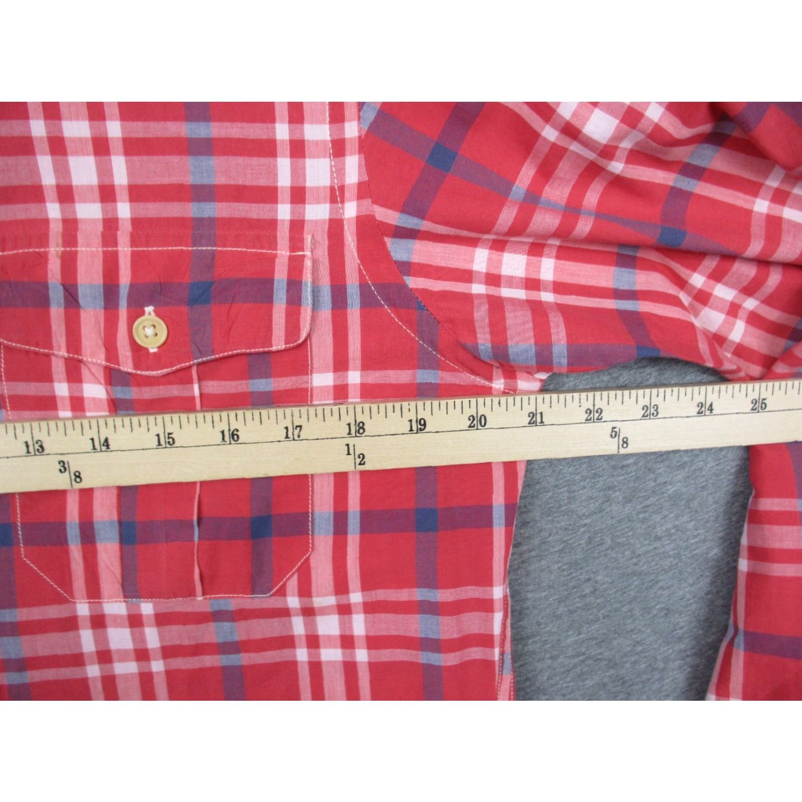 Polo Ralph Lauren VINTAGE Polo Ralph Lauren Shirt Small Red Plaid Western Shoulder Straps Size US S / EU 44-46 / 1 - 6 Thumbnail